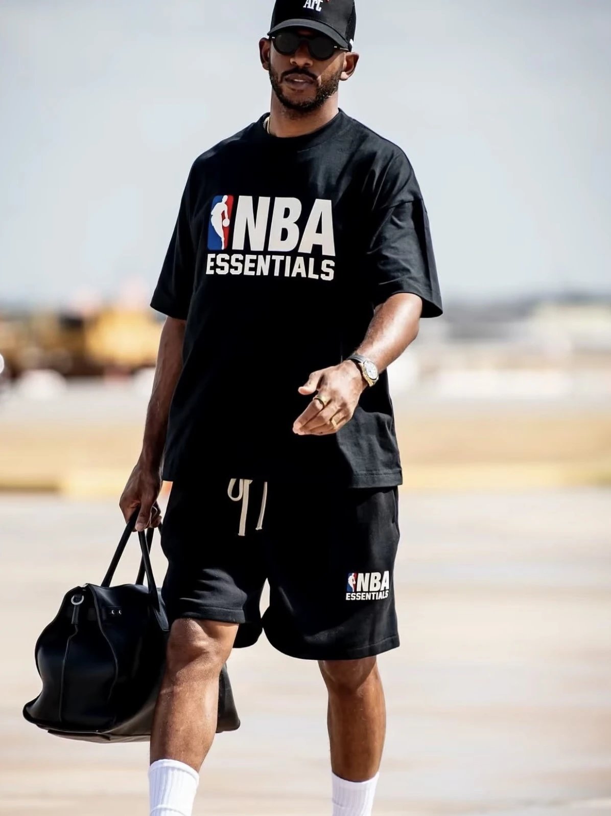 Item ID 8309 Fear-of-God-Ess double line -2024fw-NBA Joint series - Silicone heat t