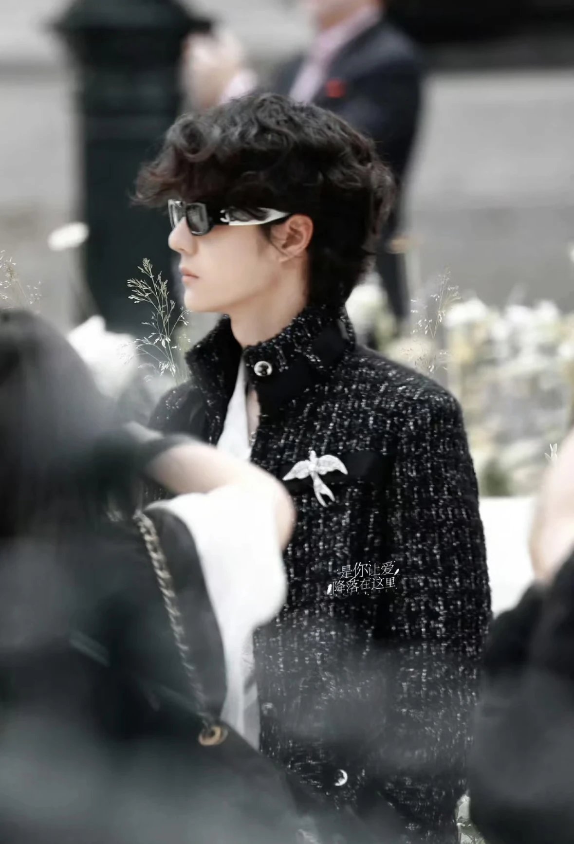 Item ID 8415 Xiaoxiang 5525 Glasses _Adjustable Degree_ Leg Logo Irregular Sunglass