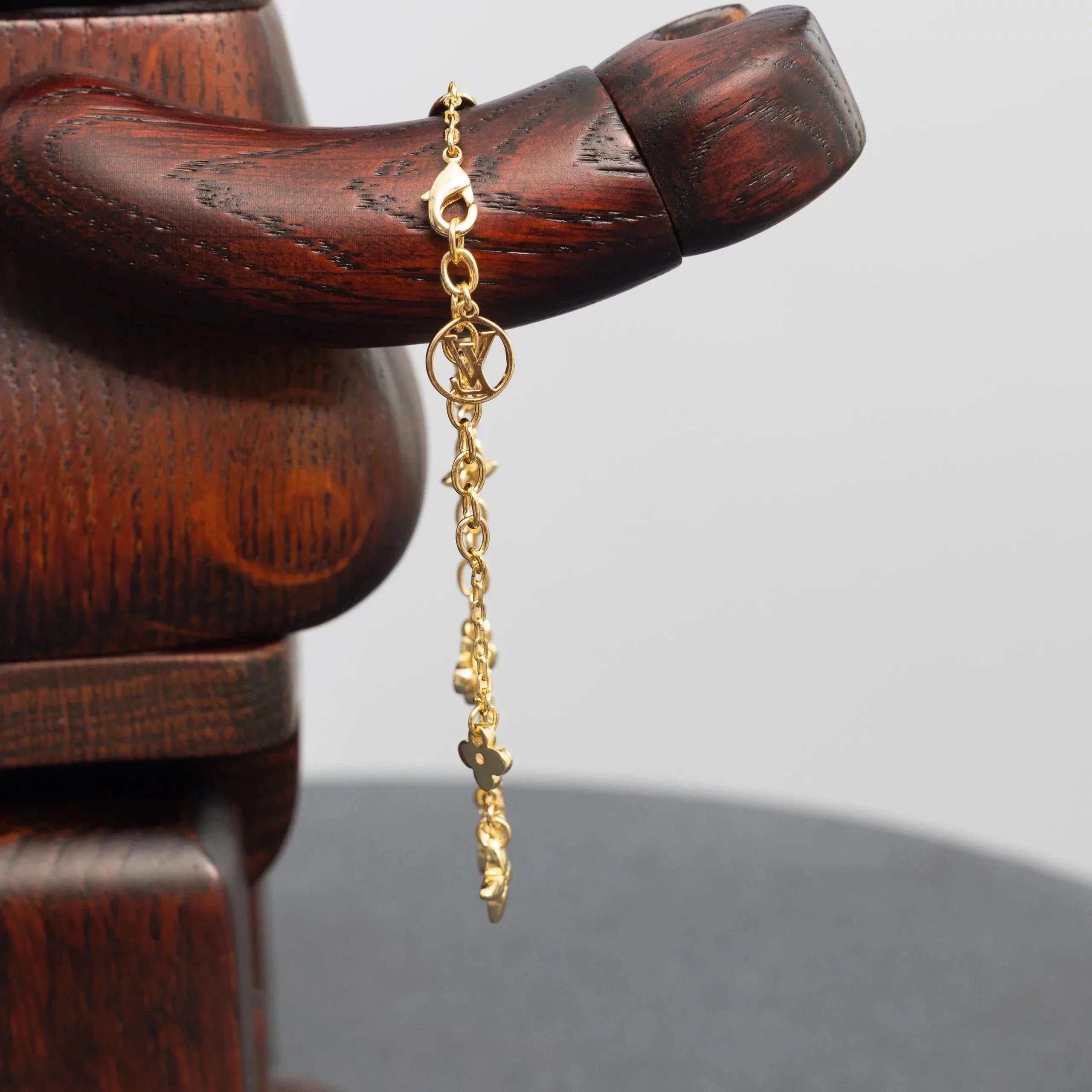 Item ID 8368 Advanced customization - floral bracelet - gold plated bracelet - Adju