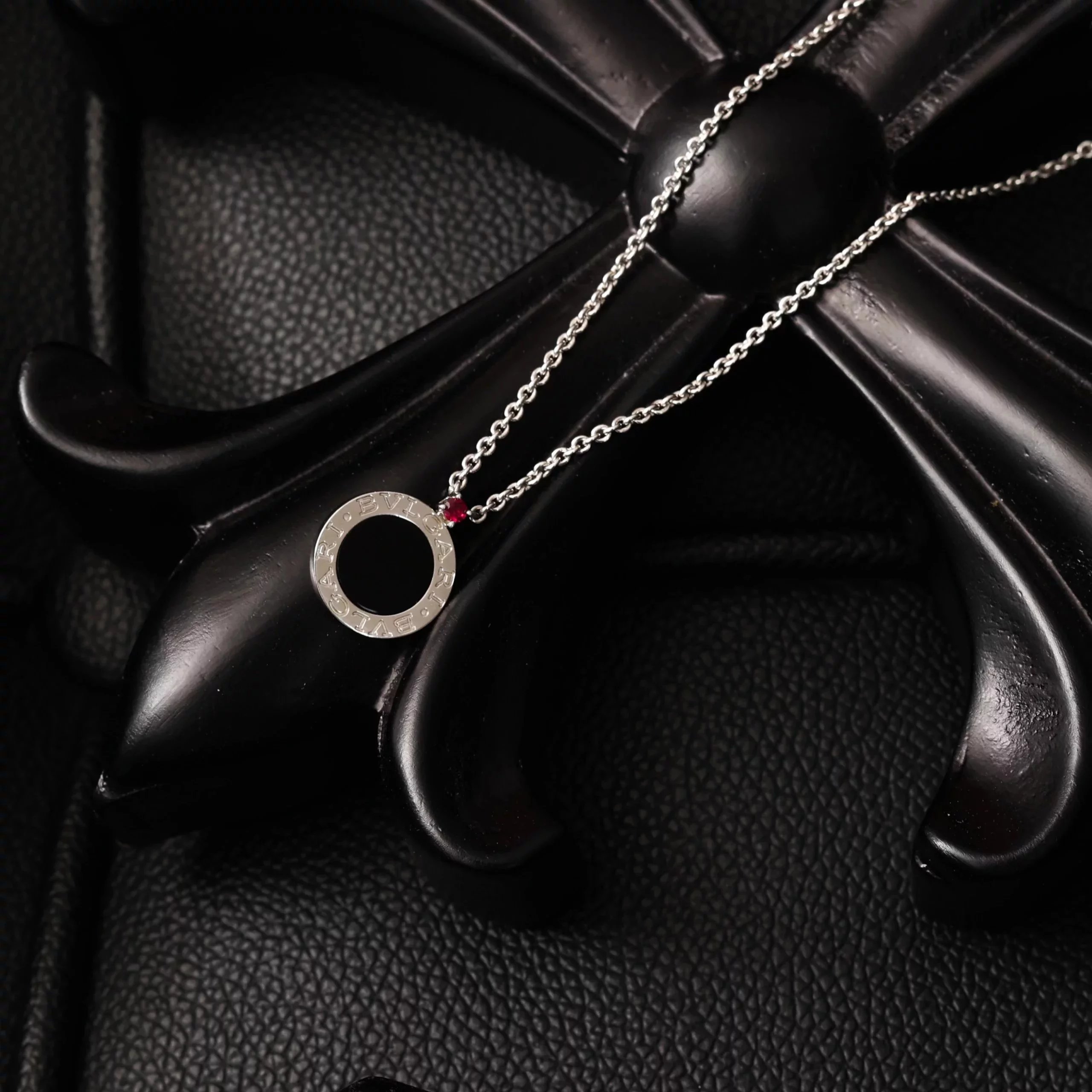 Item ID 8387 “ sterling silver chain 、 High-end ceramics 、 Red agate material ”BGR-