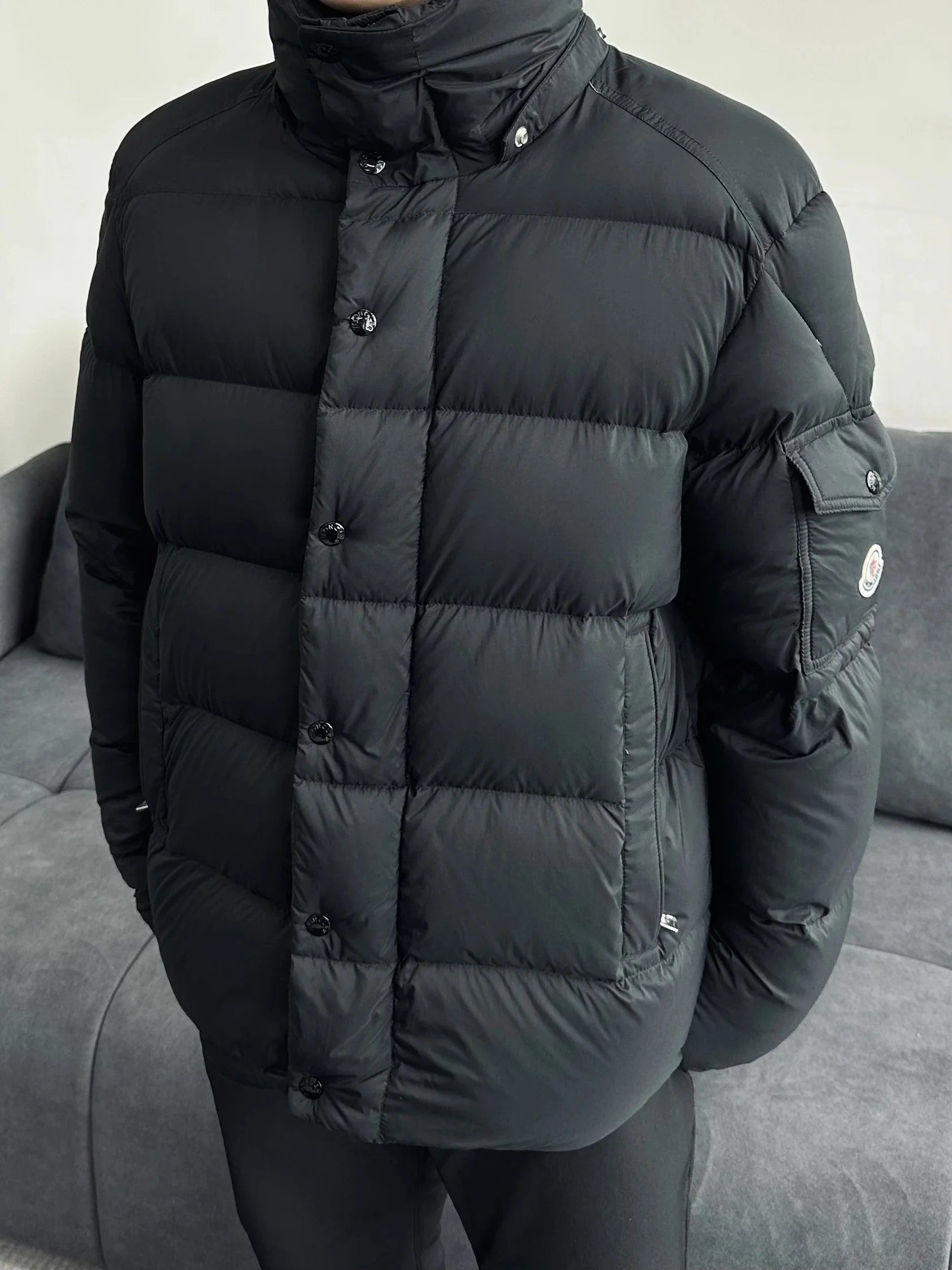 Item ID 8123 M0NCLER - Mound Mouth - Maya Maire Series -90 Velvet Making - Hooded B