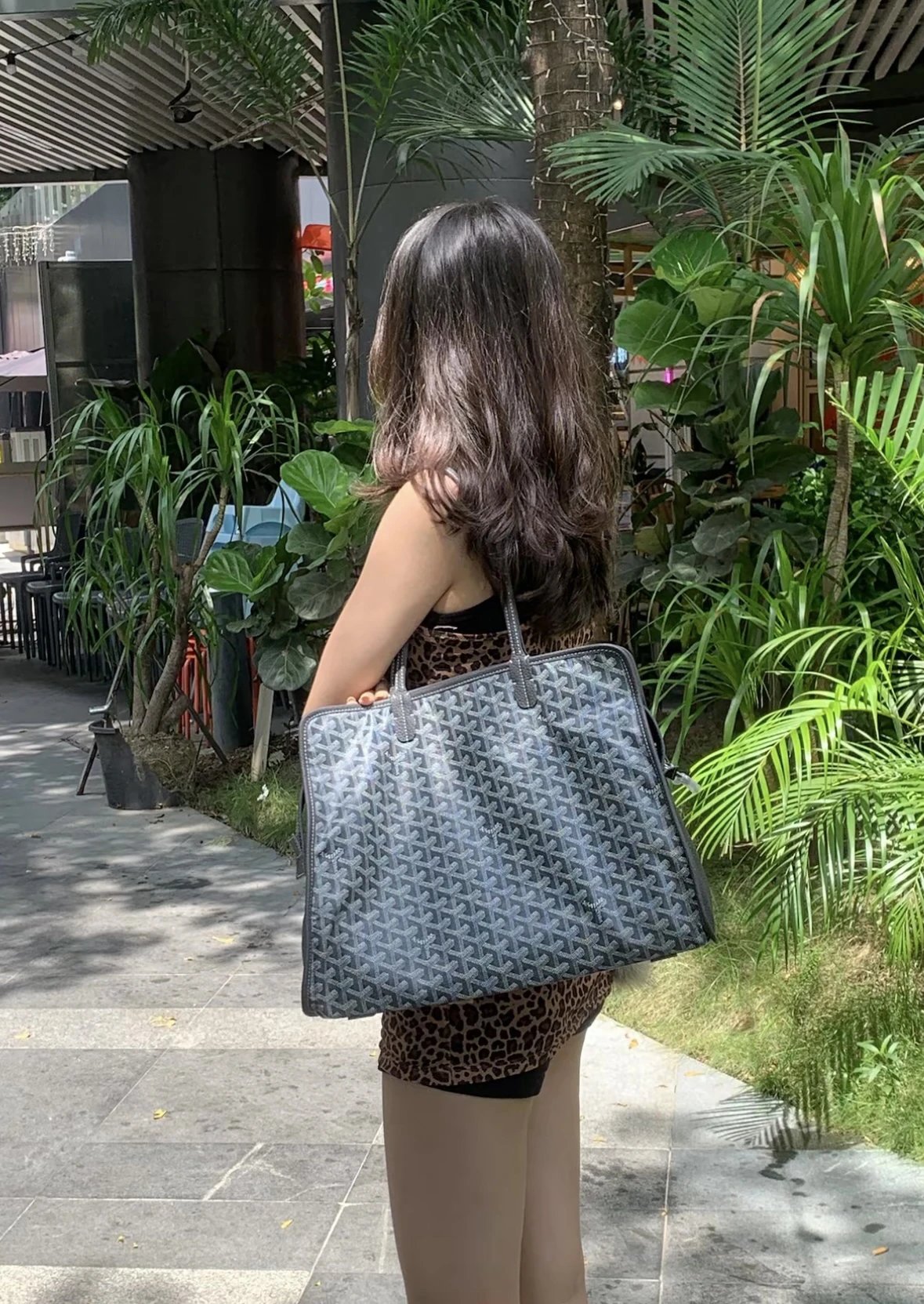 Item ID 8477 GOYARD“ Imported coated canvas ” Presbyopia full of prints - calfskin