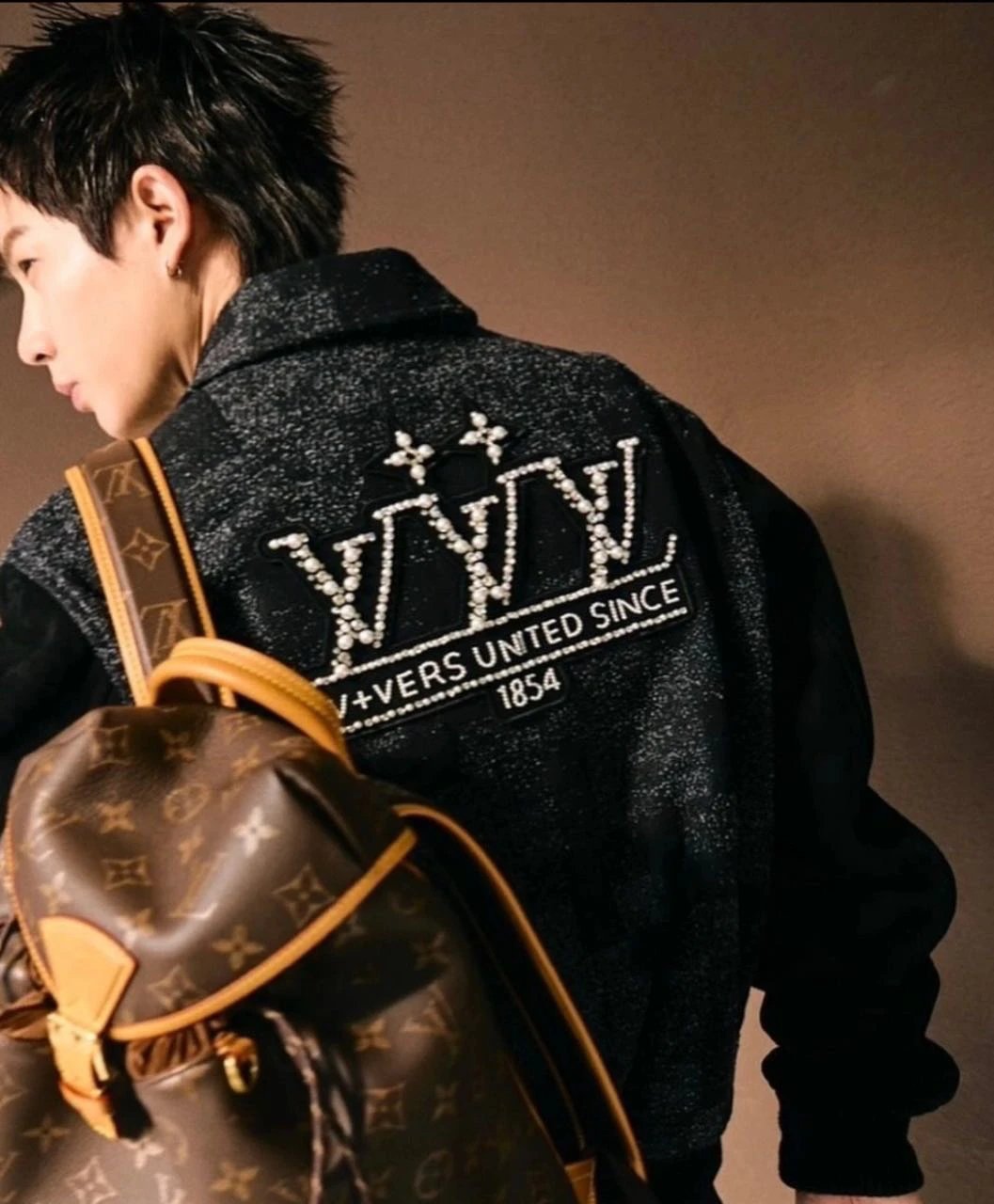 Item ID 8027 Haute Couture SS25 Baseball Jacket _Handmade Beaded_ _Imported Goat su