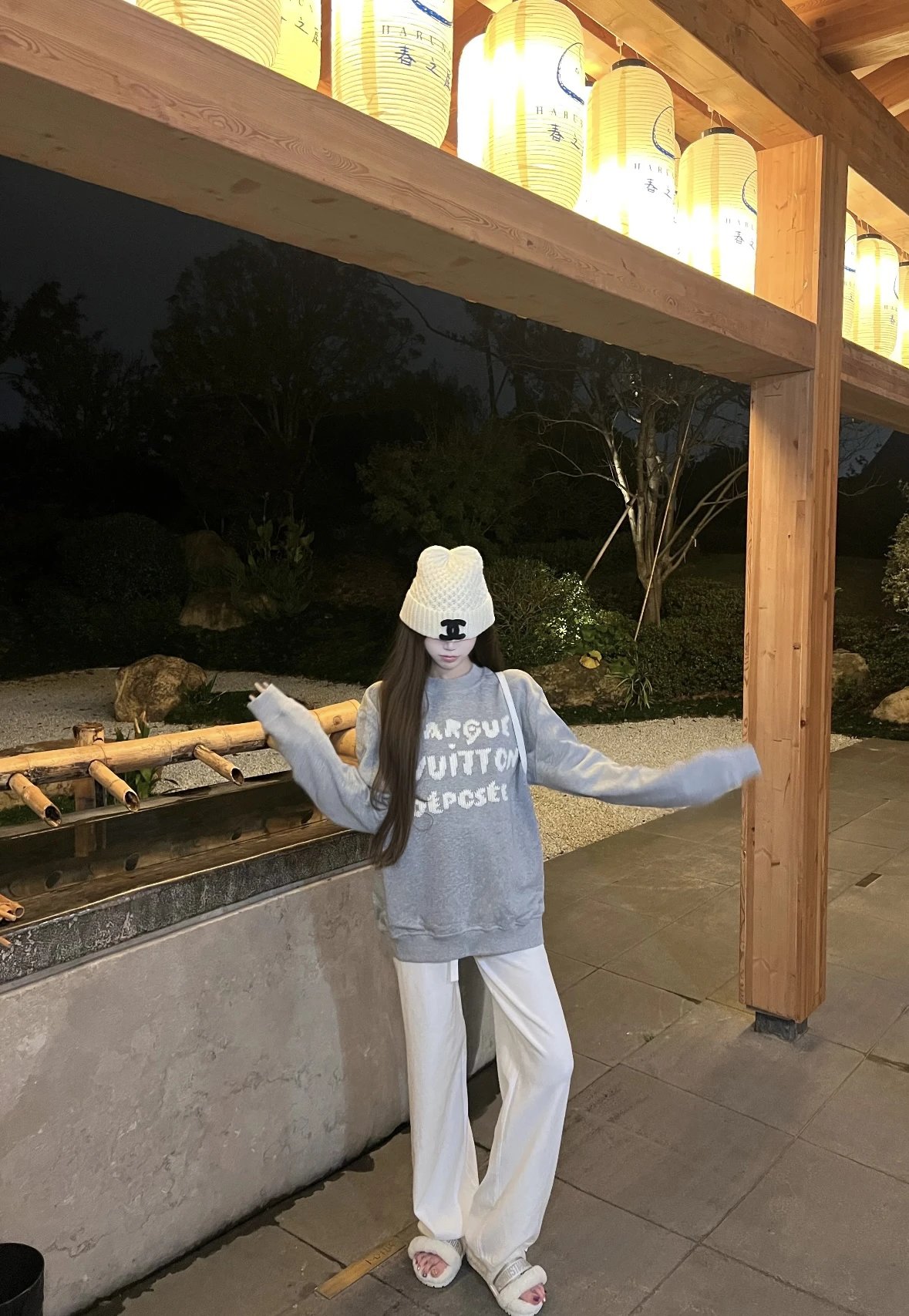 Item ID 8092 SS26“ Milan woven embroidery ” Round neck long sweatshirt with embroid