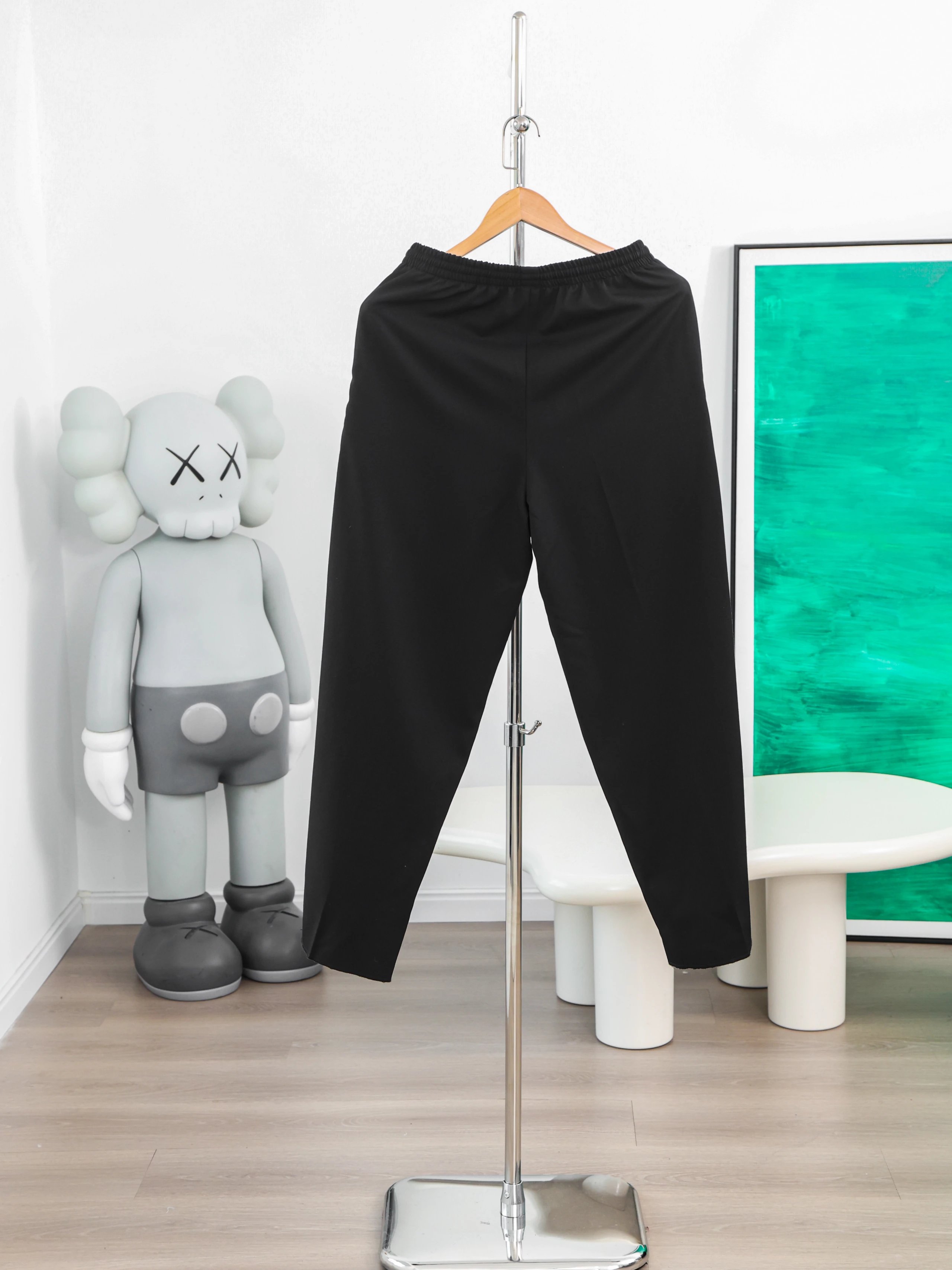 Item ID 8343 Balenci@ga- Paris -2023ss-100% wool worsted - Solid color pressed mid-