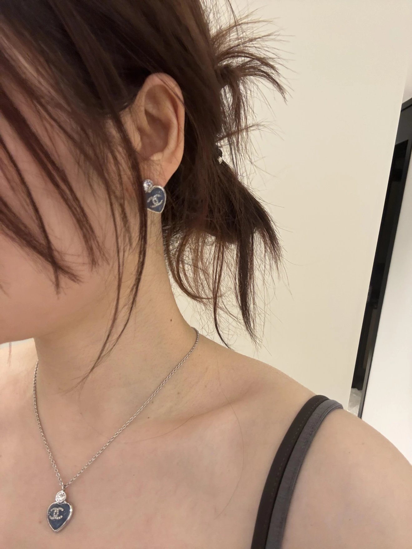 Item ID 8373 CHANE1- Xiaoxiang -2025ss-25P Love series necklace - Metal crystal mat