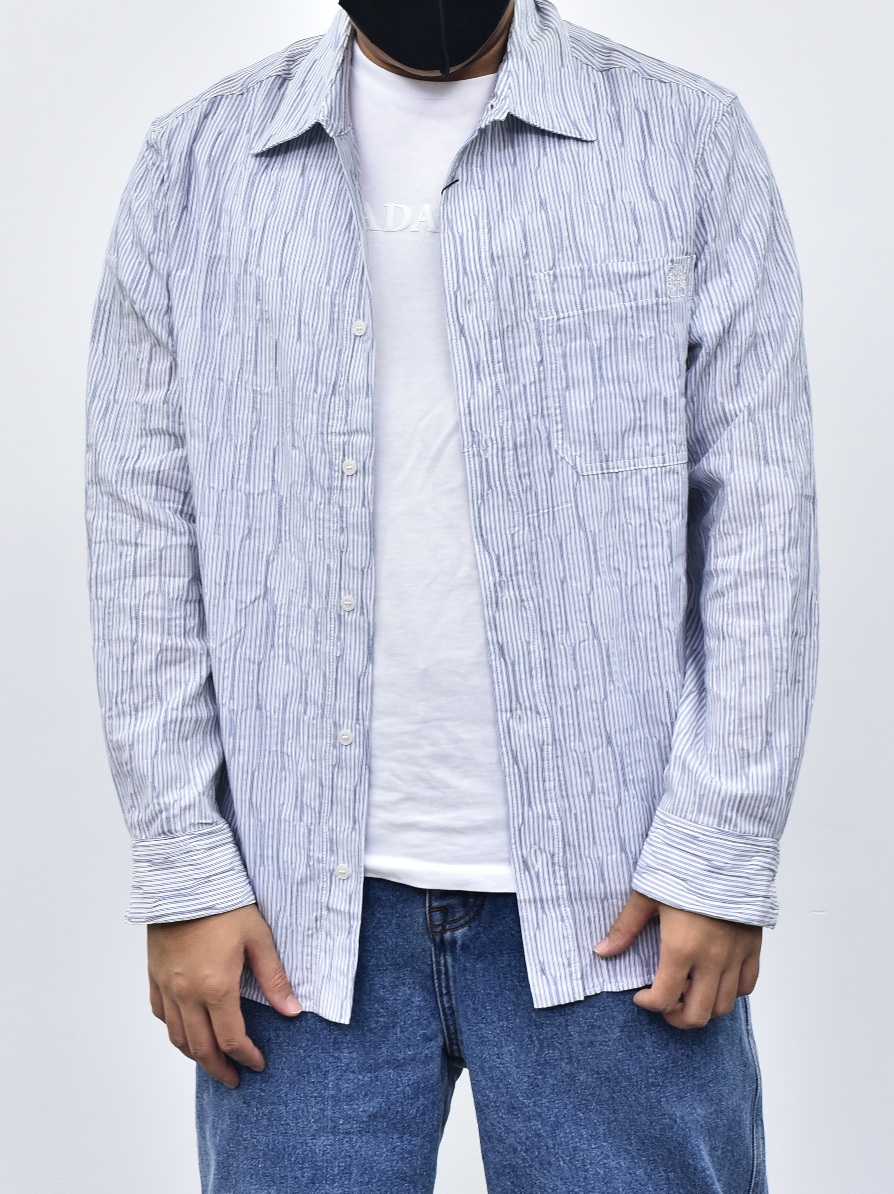 LOEWE长袖条纹衬衫