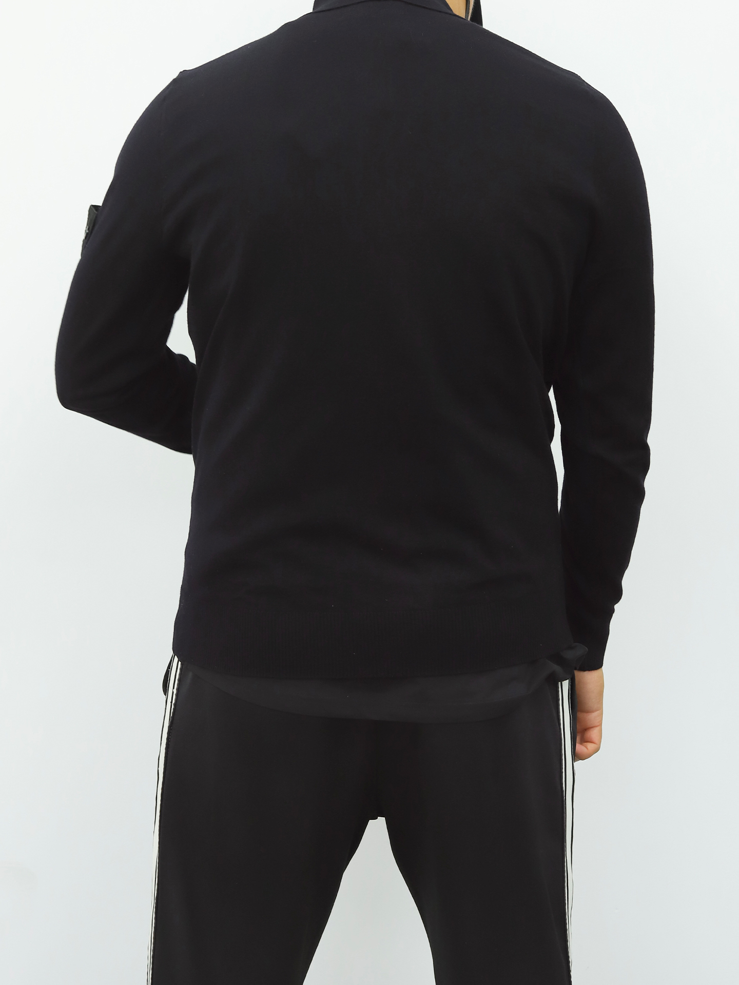 石头岛Polo毛衫 黑色