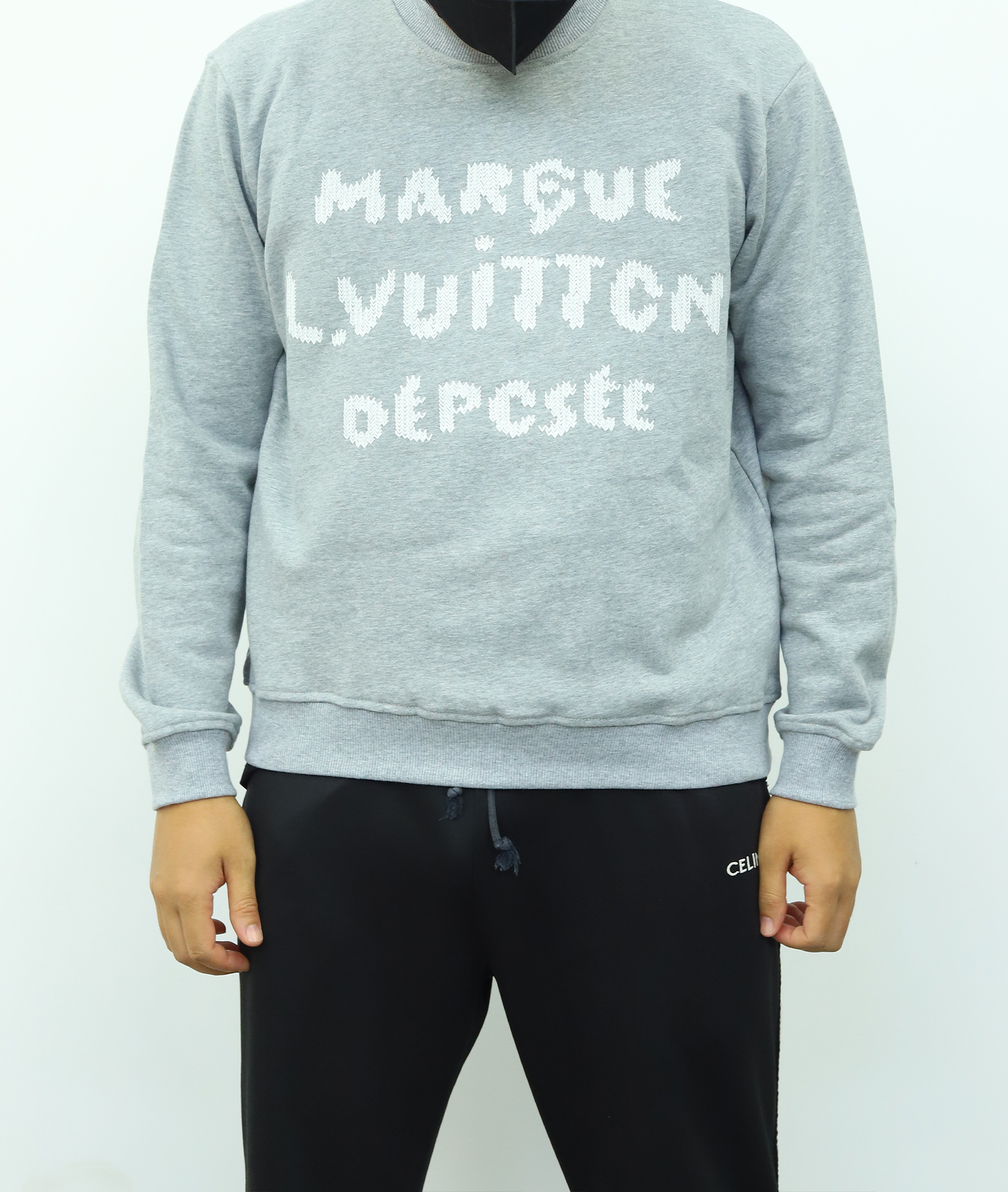 LV套头字母卫衣 灰色