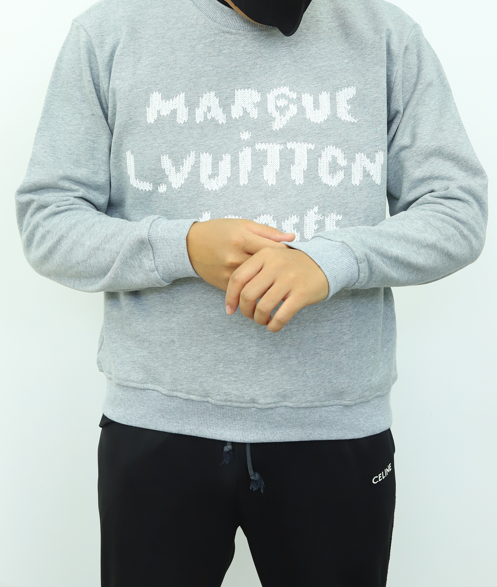 LV套头字母卫衣 灰色