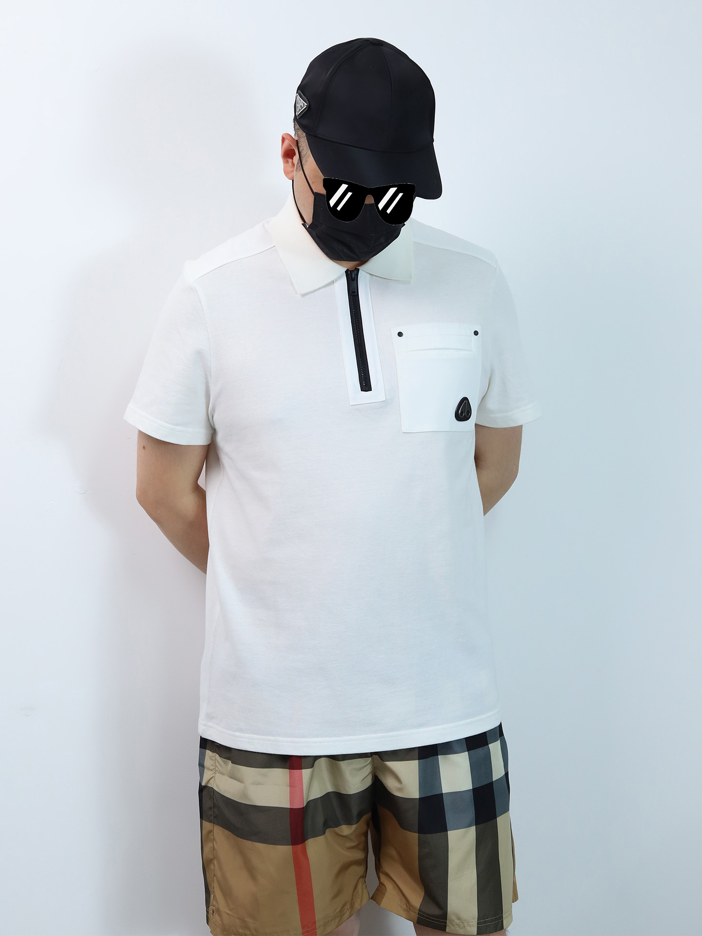 MOOSE KNUCKLE zip polo