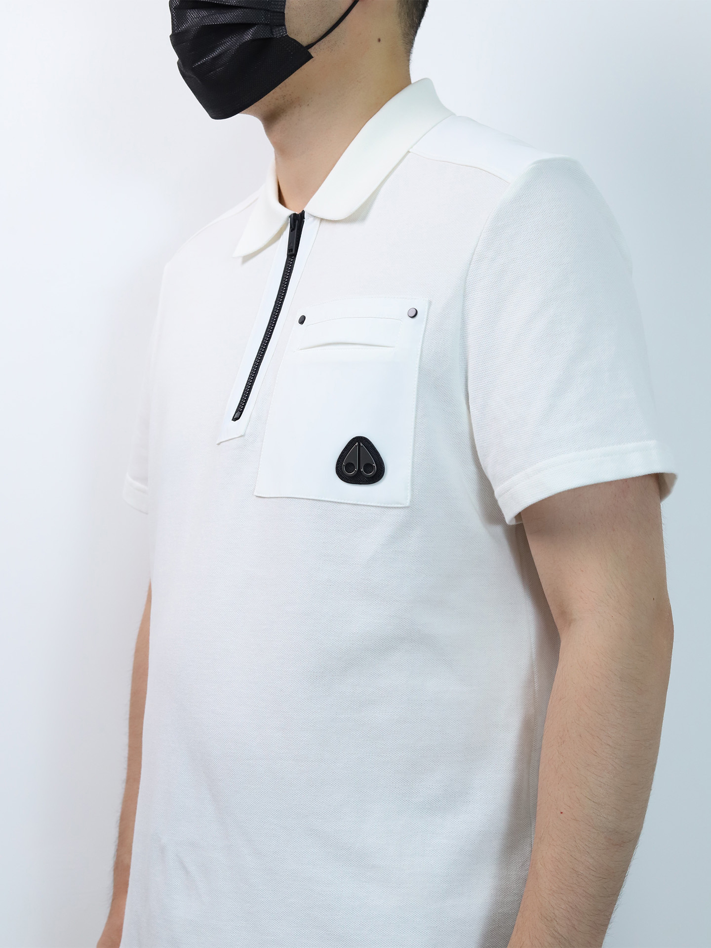 MOOSE KNUCKLE zip polo