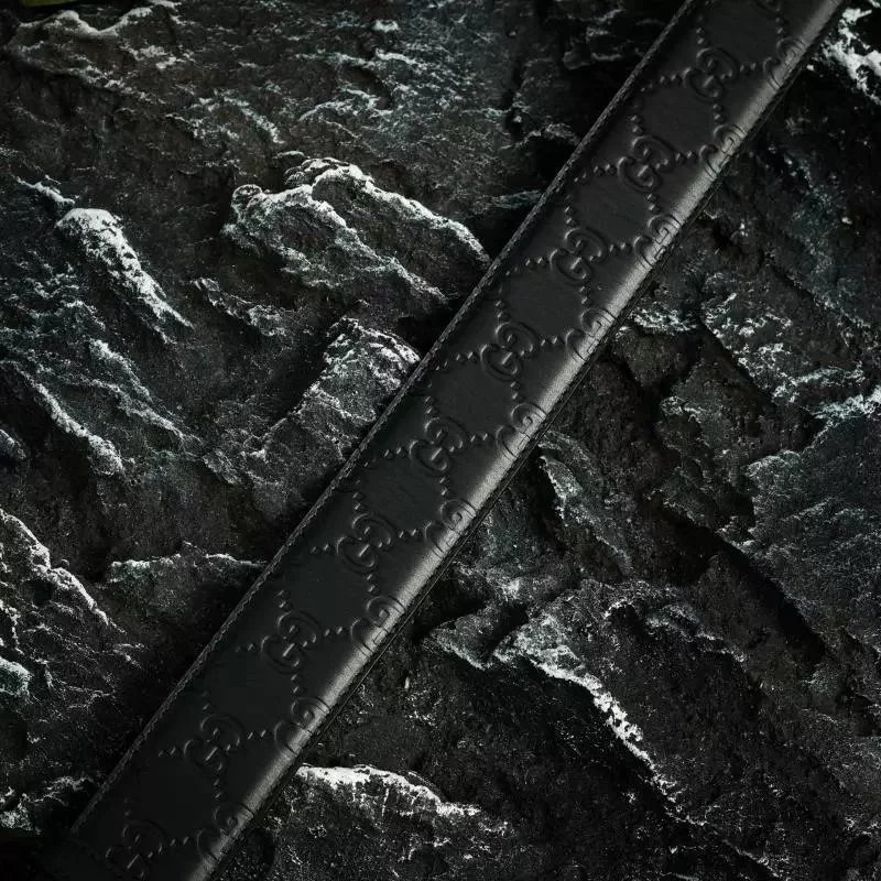 Item ID 8396 GUC belt - pair G logo logo belt - Classic old flower embossed black b