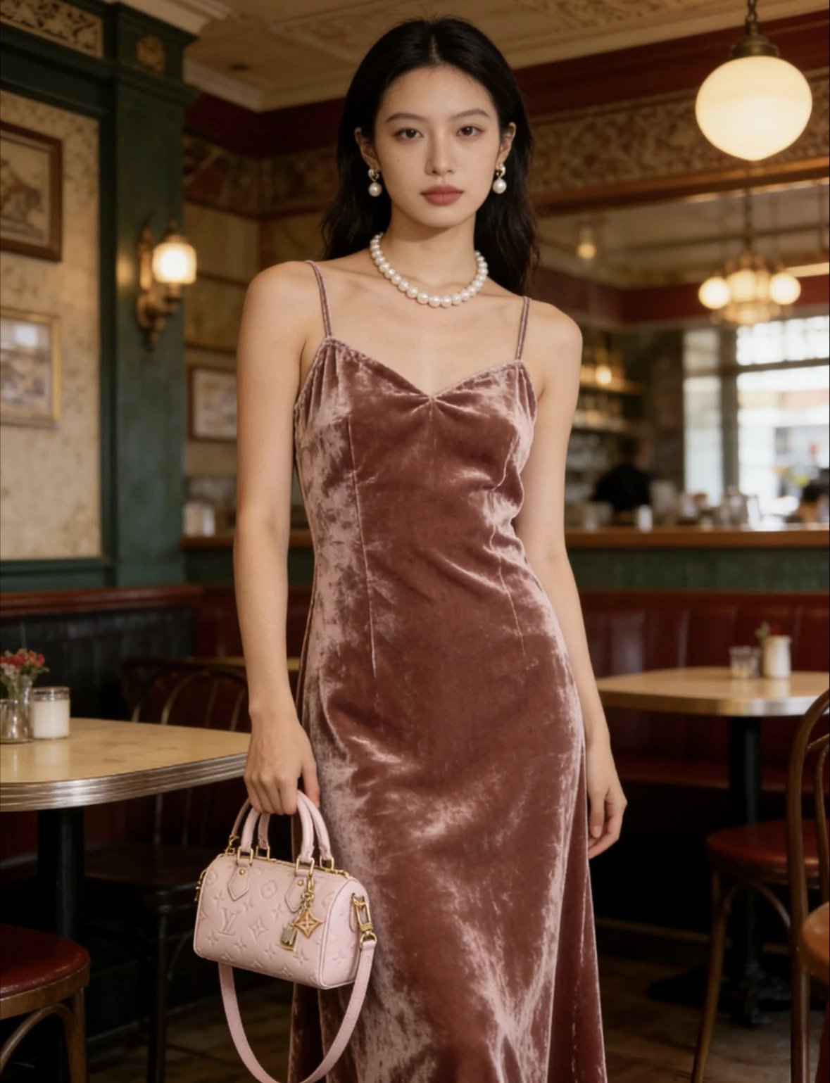 Item ID 8500 NANO-SPEEDY - Brand Old Flower Full Print Cowhide Single Shoulder Hand