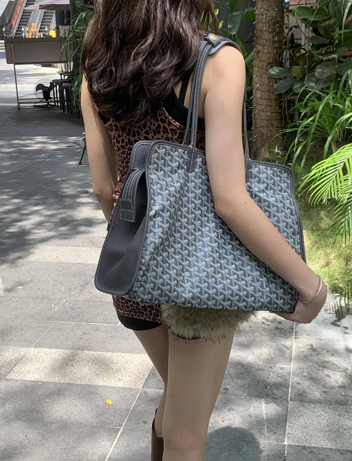 Item ID 8477 GOYARD“ Imported coated canvas ” Presbyopia full of prints - calfskin