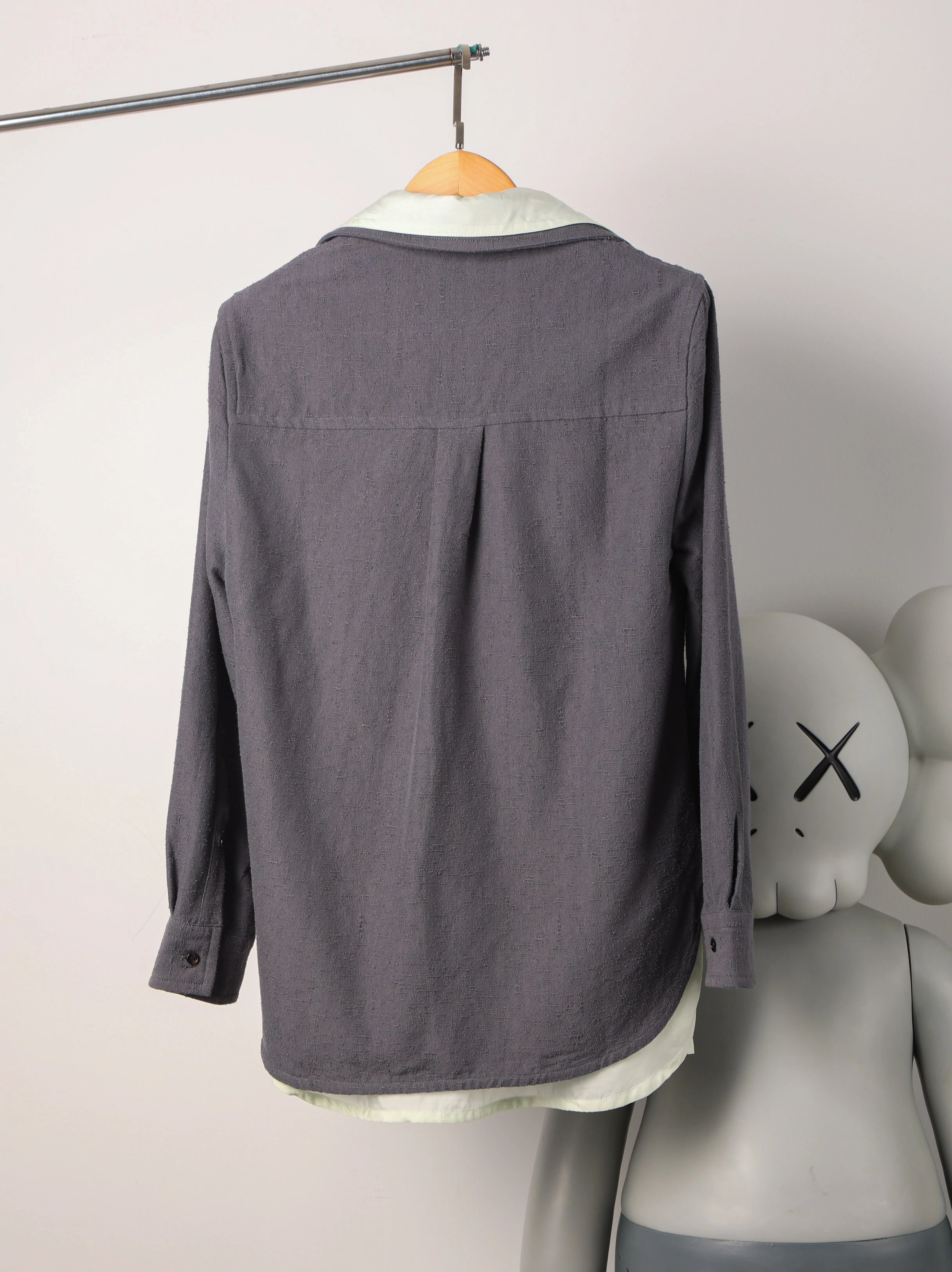 Item ID 8214 Botteg@-Venet @-Baotijia-2023S - Fake two-piece woven shirt jacket - D