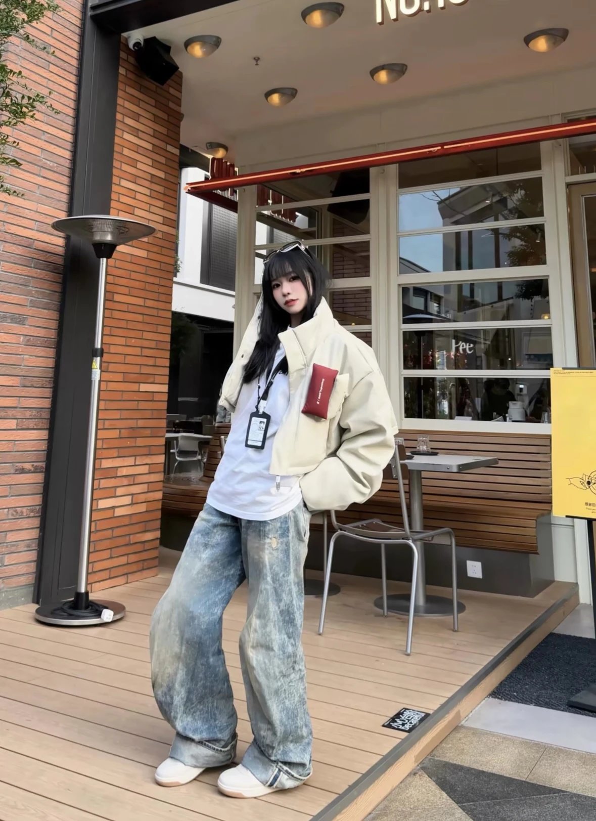 Item ID 8337 Acne Studios-FW252006m _Heavy duty Washed_ Loose Low Waist Wide Leg Cu