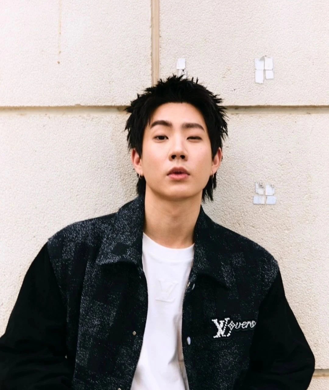 Item ID 8027 Haute Couture SS25 Baseball Jacket _Handmade Beaded_ _Imported Goat su