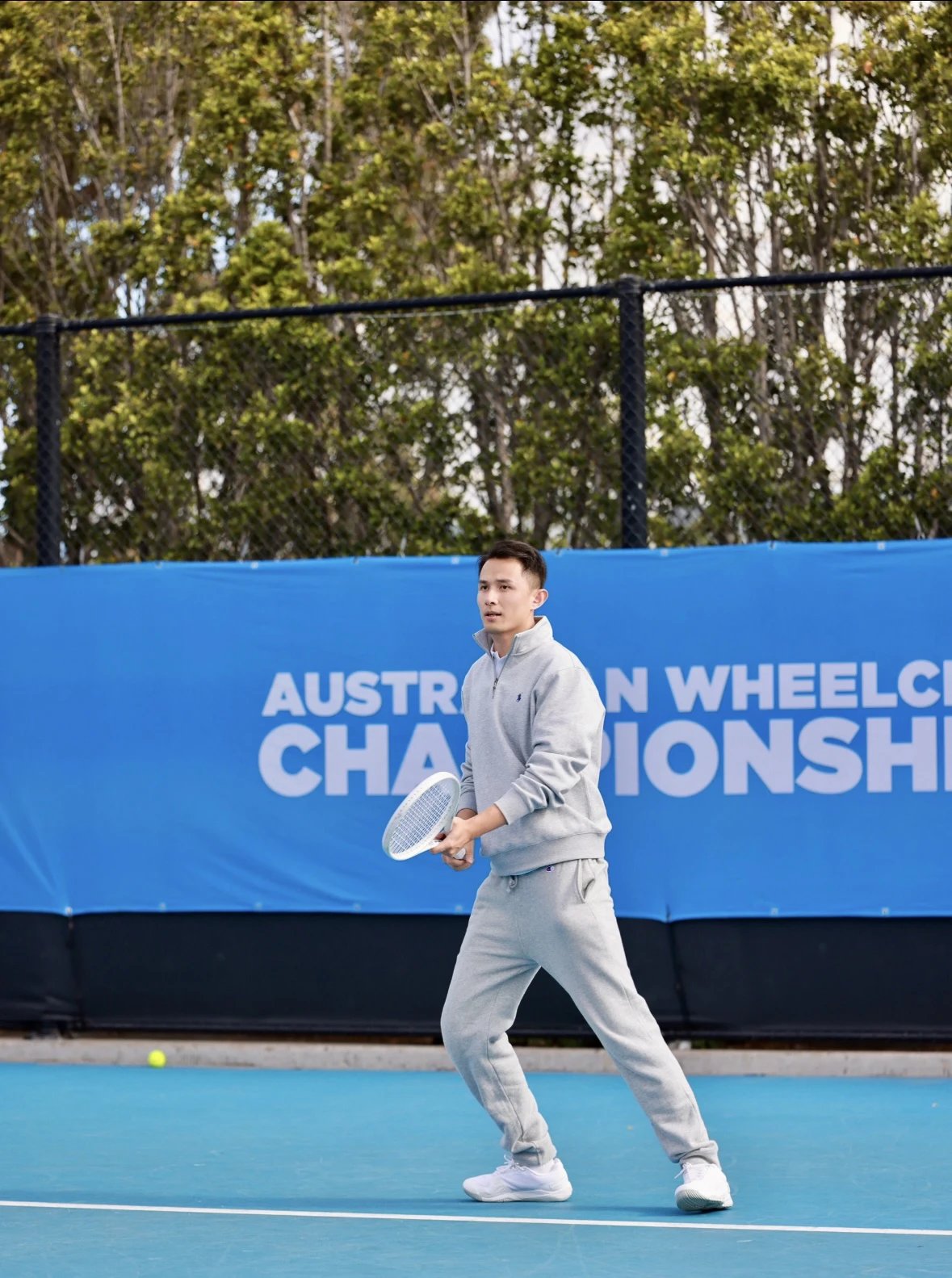 Item ID 8085 Love Pony logo embroidery “ Haute combed cotton ” men's half zip long