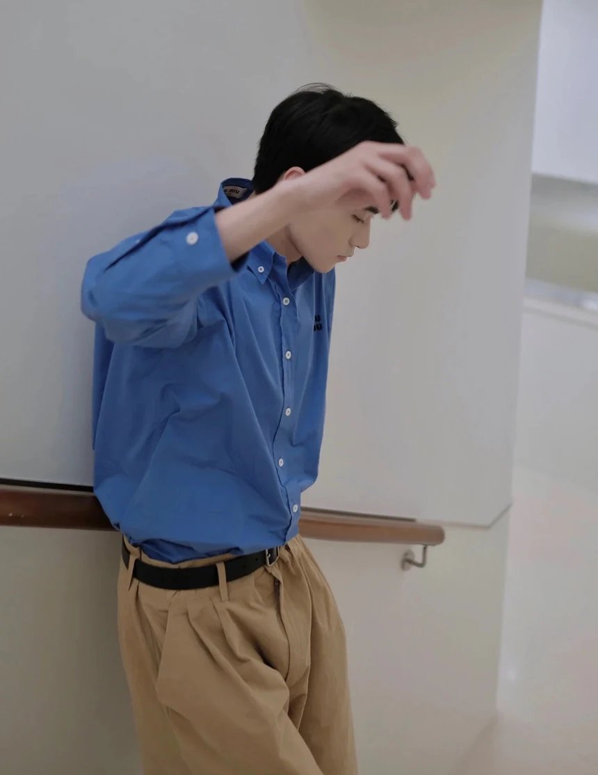 Item ID 8220 M1uM1u-Mumu-2022ss-Klein Blue Shirt - Tencel Cotton Fabric - Poplin Sh