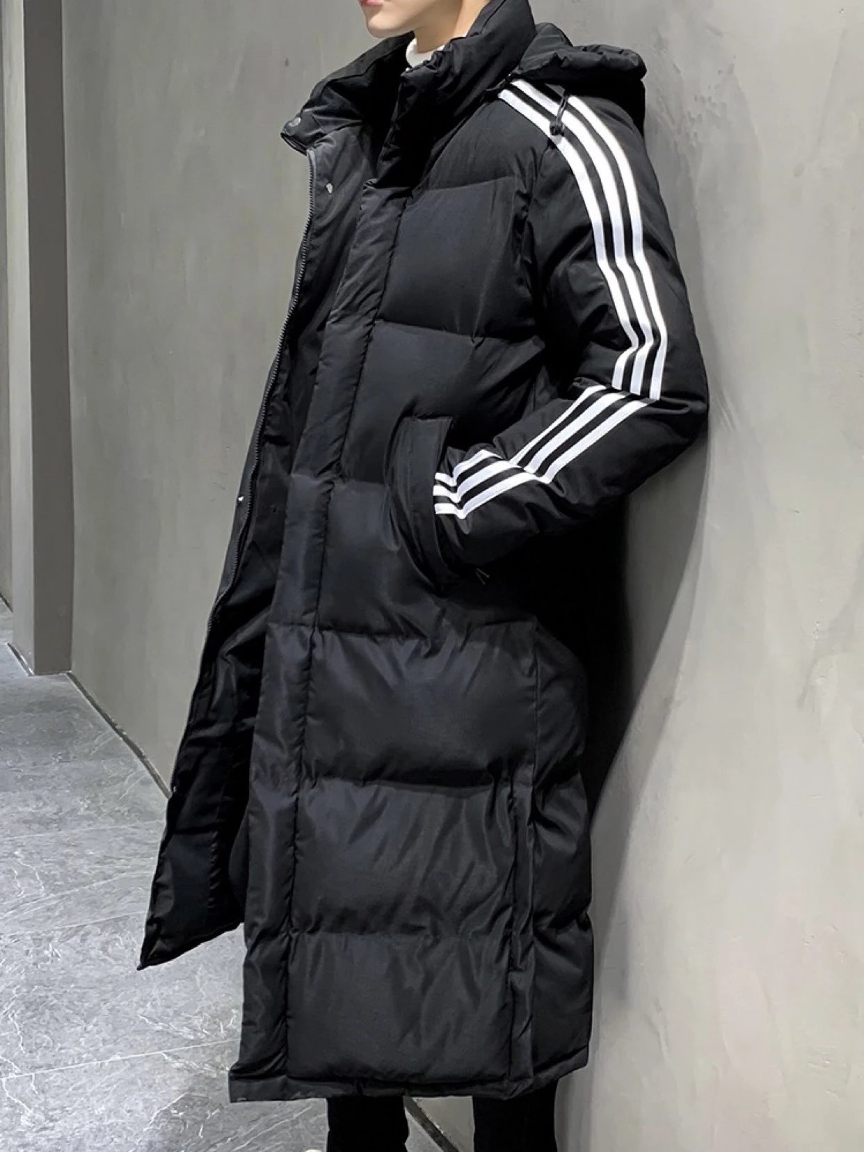 Item ID 8100 Adid@s- Adi -2022ss-3st-Long-coat down jacket -70 Down content - White