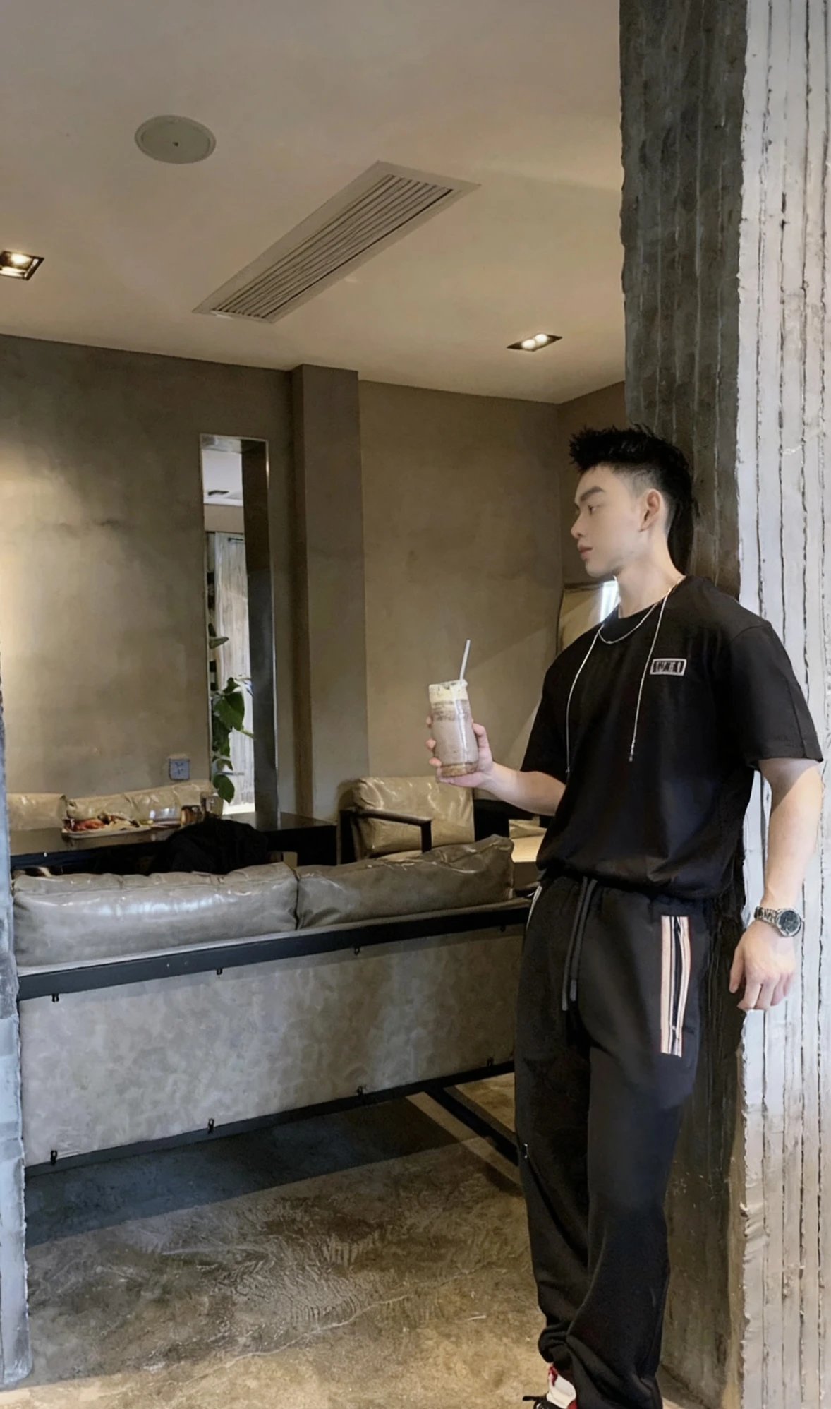 Item ID 8345 BBR-SS24-“ Multi-color dyeing ” Striped drawstring lace-up knitted swe