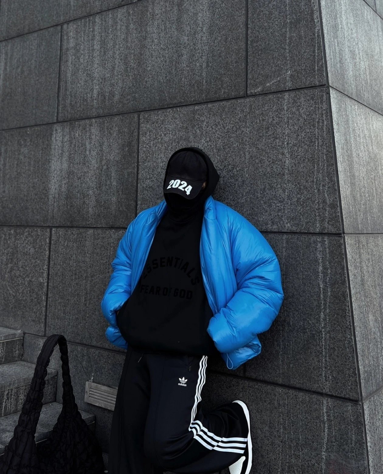 Item ID 8344 Balenci@ga-x-Adid@s- Paris clover joint brand - Sports wide leg trouse