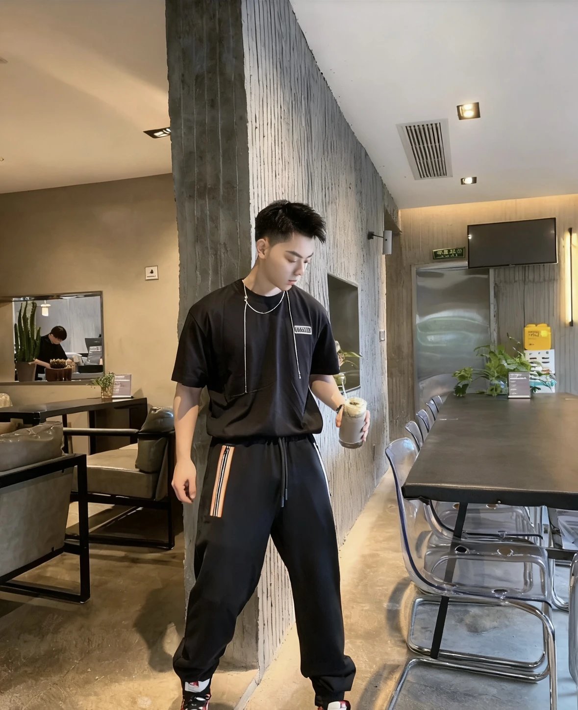 Item ID 8345 BBR-SS24-“ Multi-color dyeing ” Striped drawstring lace-up knitted swe