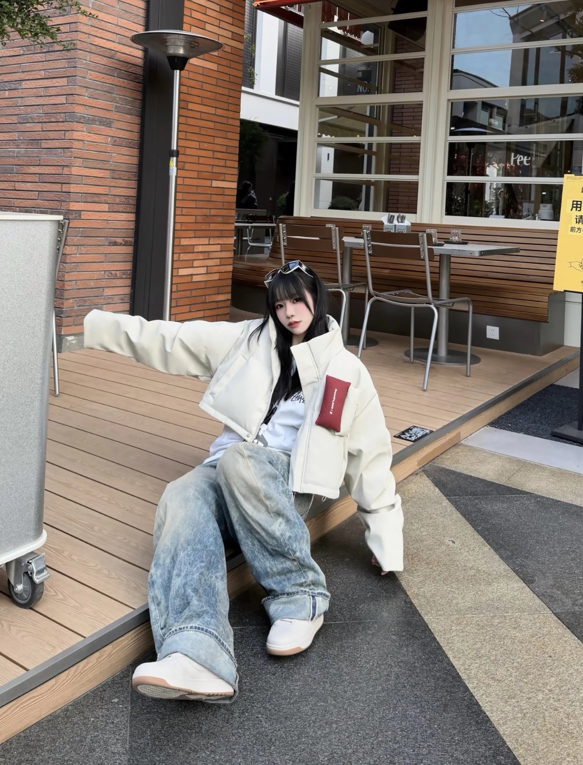 Item ID 8337 Acne Studios-FW252006m _Heavy duty Washed_ Loose Low Waist Wide Leg Cu