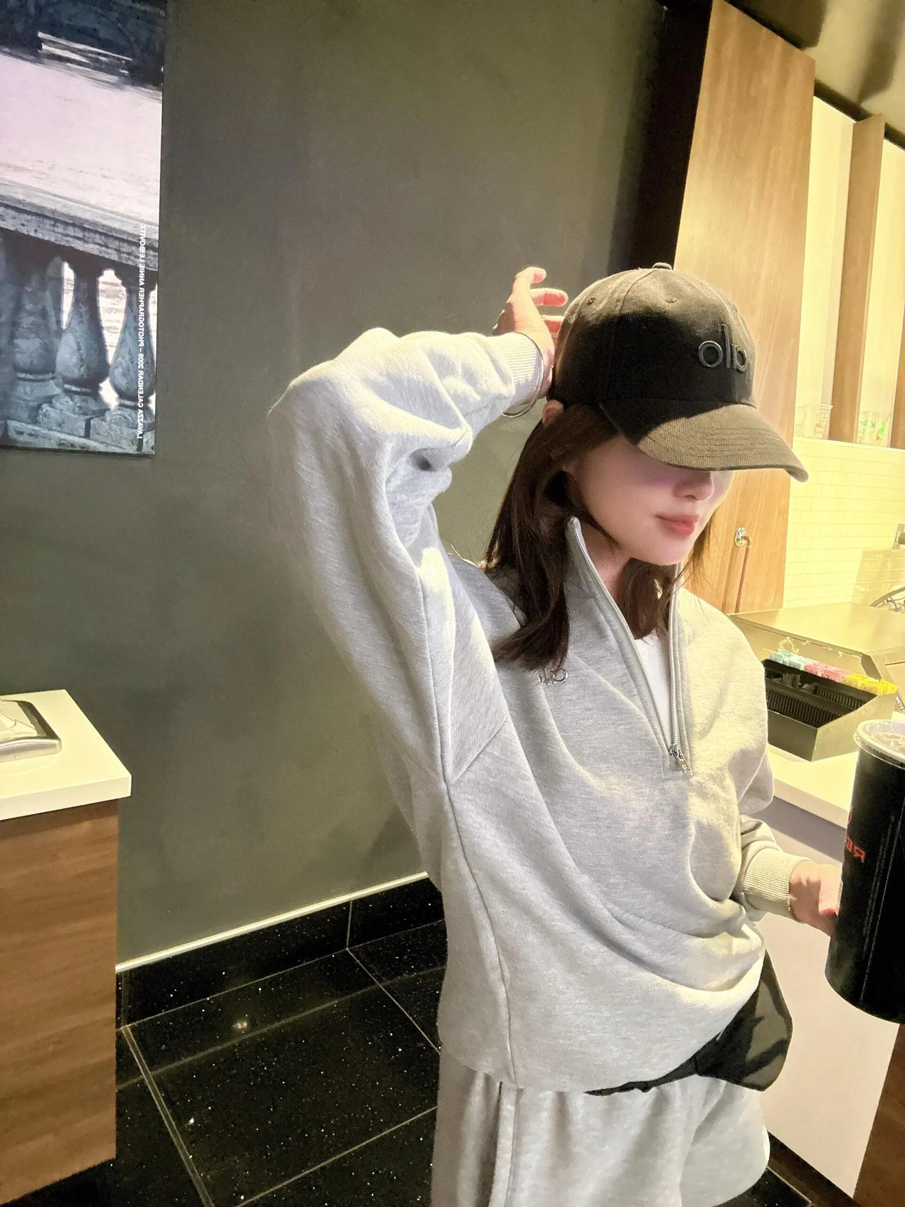 Item ID 8416 Alo-yoga-OFF-DUTY-CAP- cotton peaked cap - Commuting curved brim peake