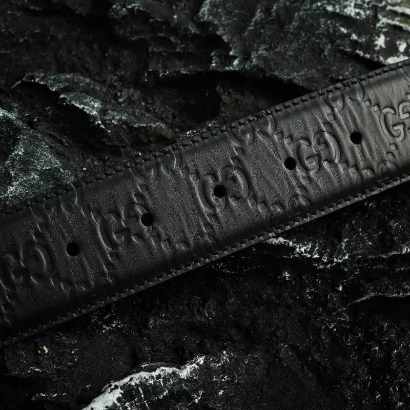 Item ID 8396 GUC belt - pair G logo logo belt - Classic old flower embossed black b