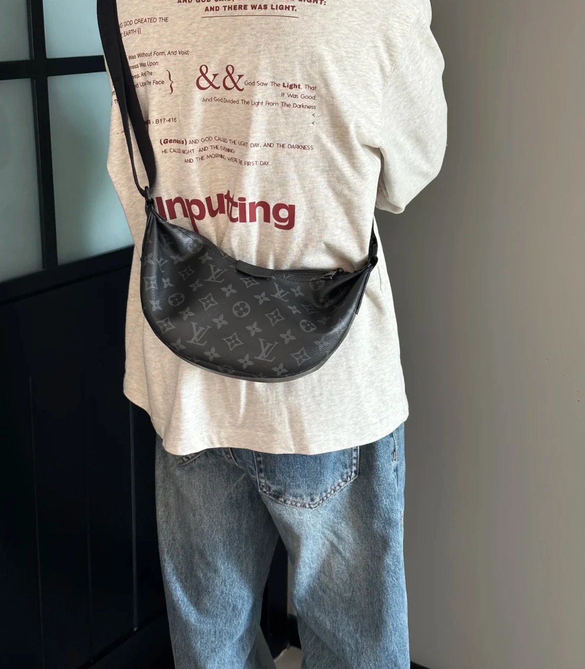 Item ID 8466 Darth Vader Moon Pack Bag-PM- Letter logo zip closure - coated canvas