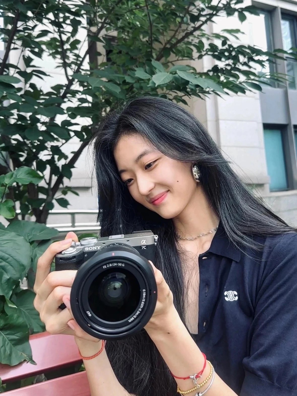 Item ID 8196 CEL1NE Celine -SS25-“60 Three-ply mercerized cotton ”Logo Embroidered