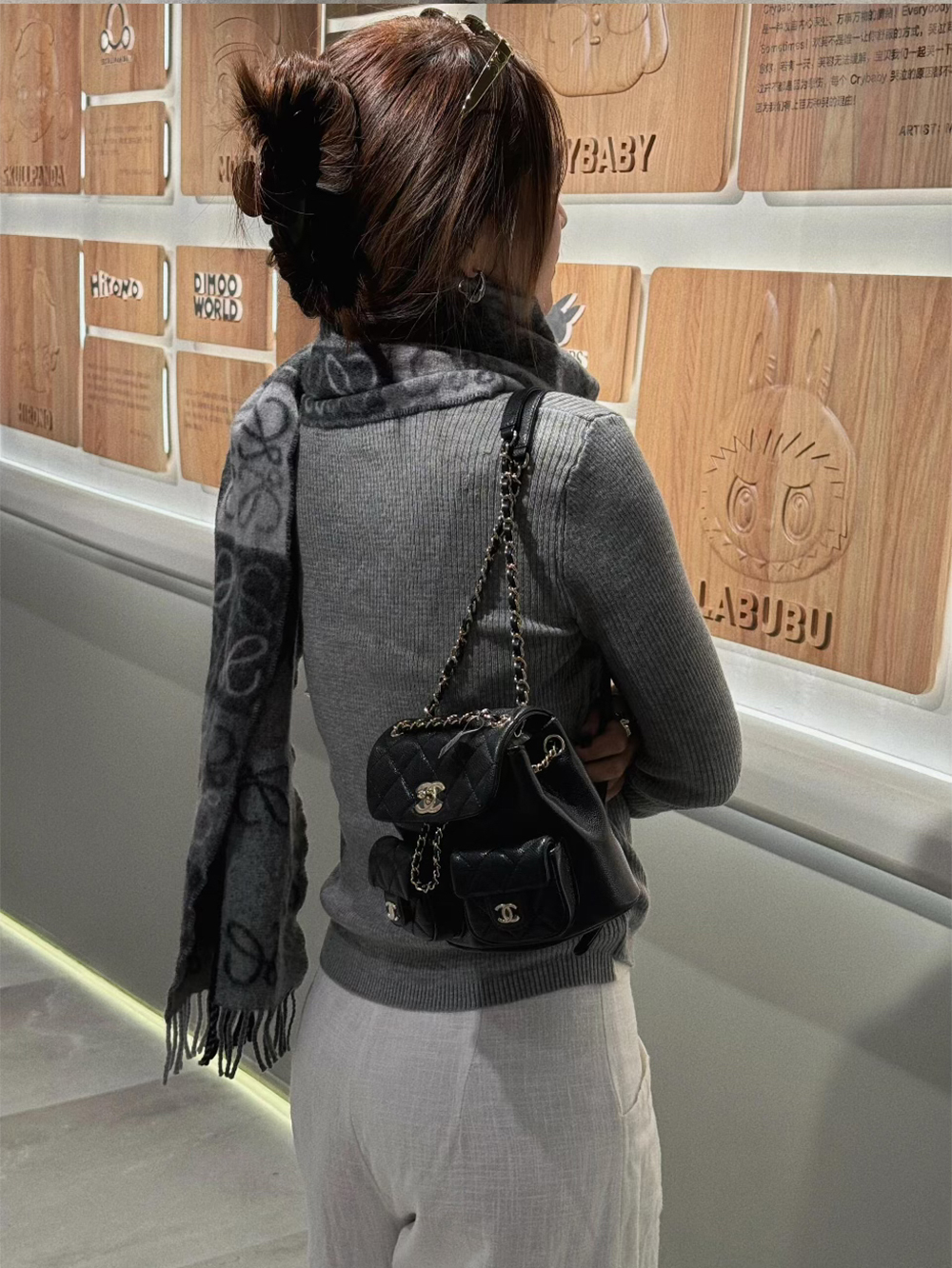 Item ID 8456 CHANE1- Xiaoxiang -2024ss-24a-Duma Little frog backpack - Original fac