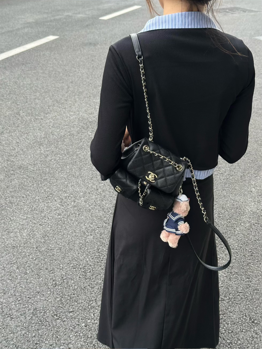 Item ID 8456 CHANE1- Xiaoxiang -2024ss-24a-Duma Little frog backpack - Original fac