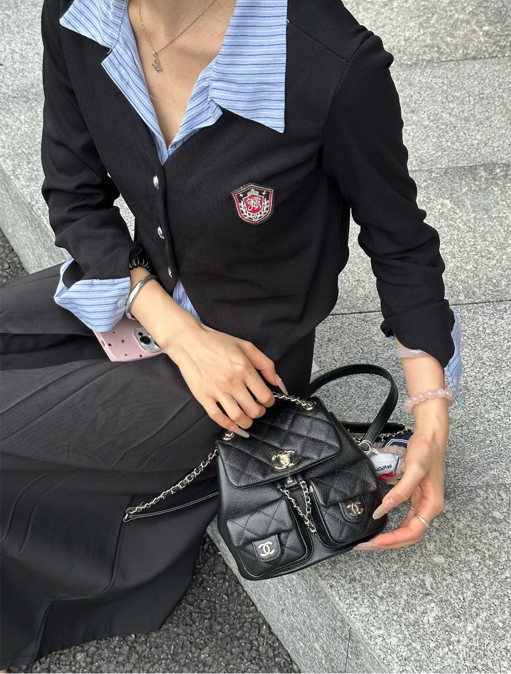 Item ID 8456 CHANE1- Xiaoxiang -2024ss-24a-Duma Little frog backpack - Original fac