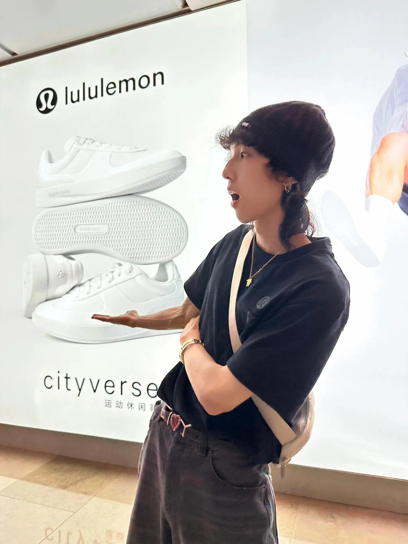 Item ID 8322 Lulu-1emon- Lulu -2025ss- Zhou Guanyu limited edition -32s-200 Gram su