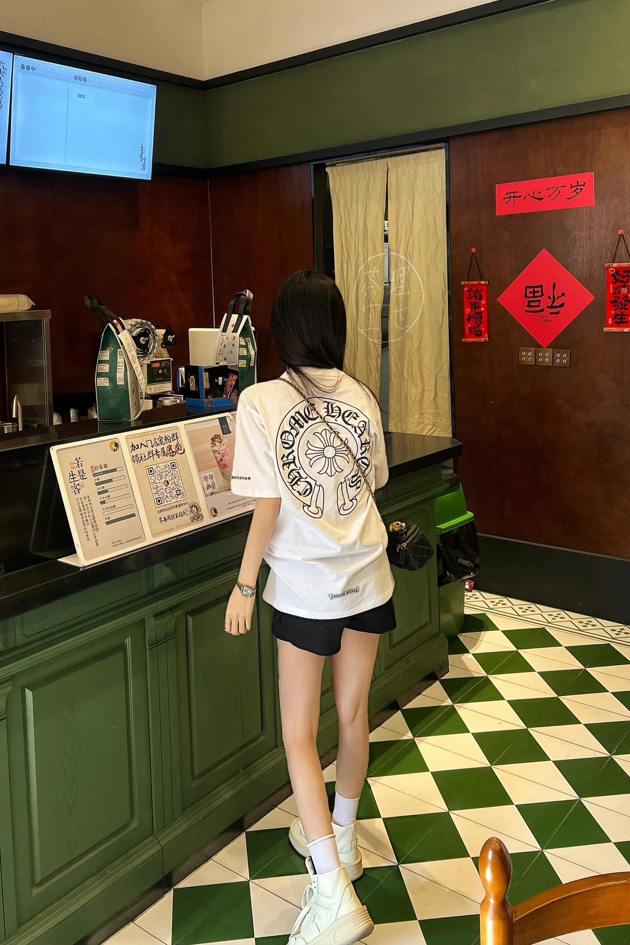 Item ID 8304 Chrome-Hearts- Crow heart -2020ss- Classic big horseshoe print short s