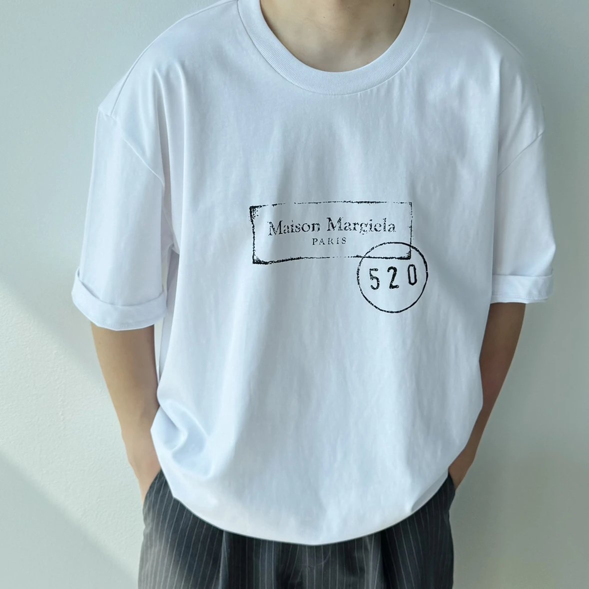 Item ID 8323 Ma1son-Margiala-2025ss-520 Limited Series - Blur Letter Printed Short