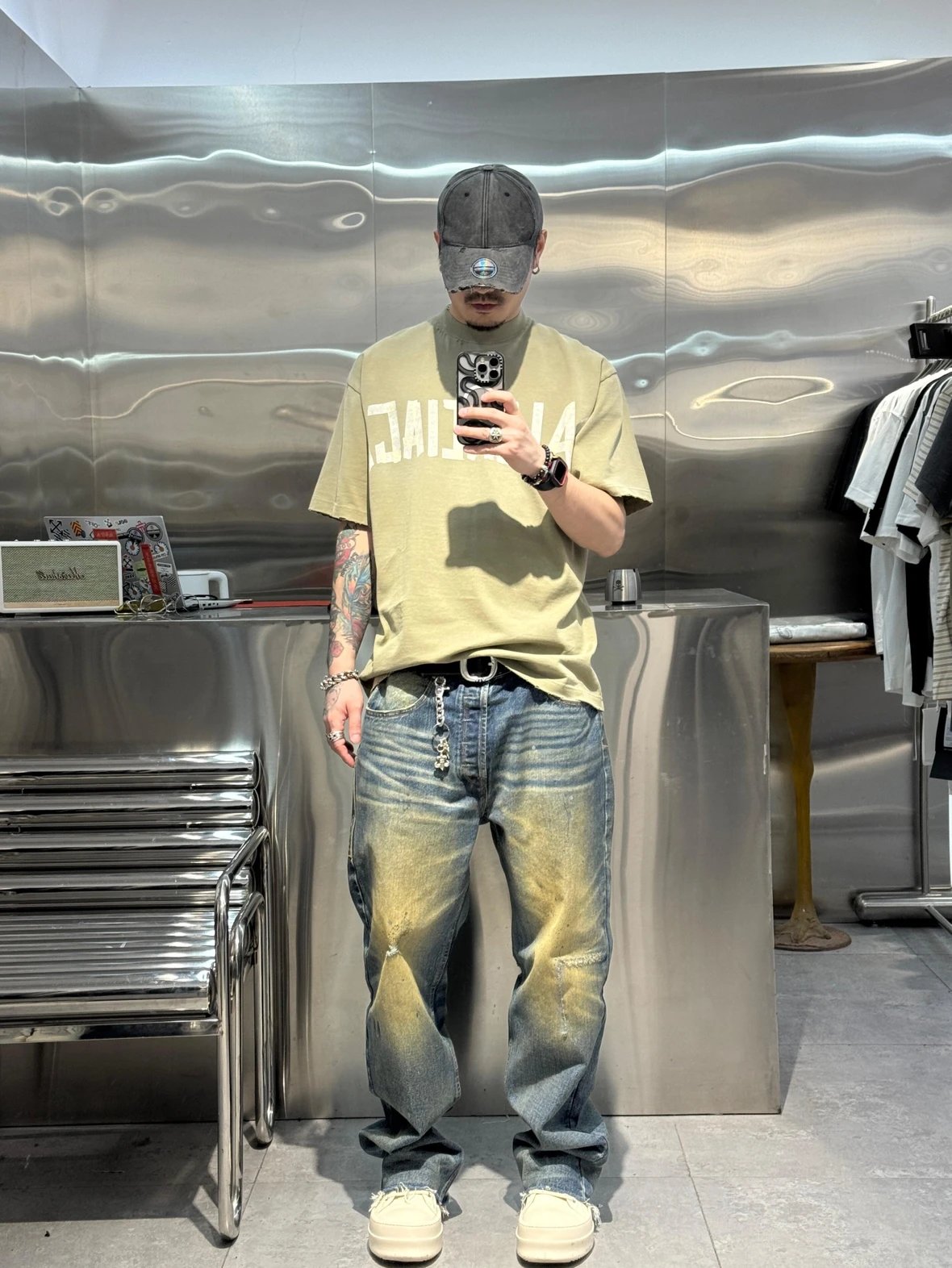 Item ID 8278 Balenc1aga - Paris-2023s - Pattern Paper Series Short Sleeves - Retro