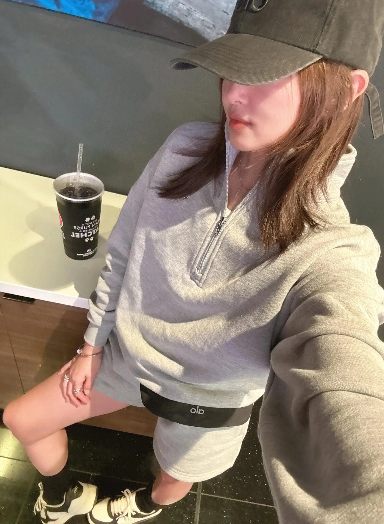 Item ID 8416 Alo-yoga-OFF-DUTY-CAP- cotton peaked cap - Commuting curved brim peake