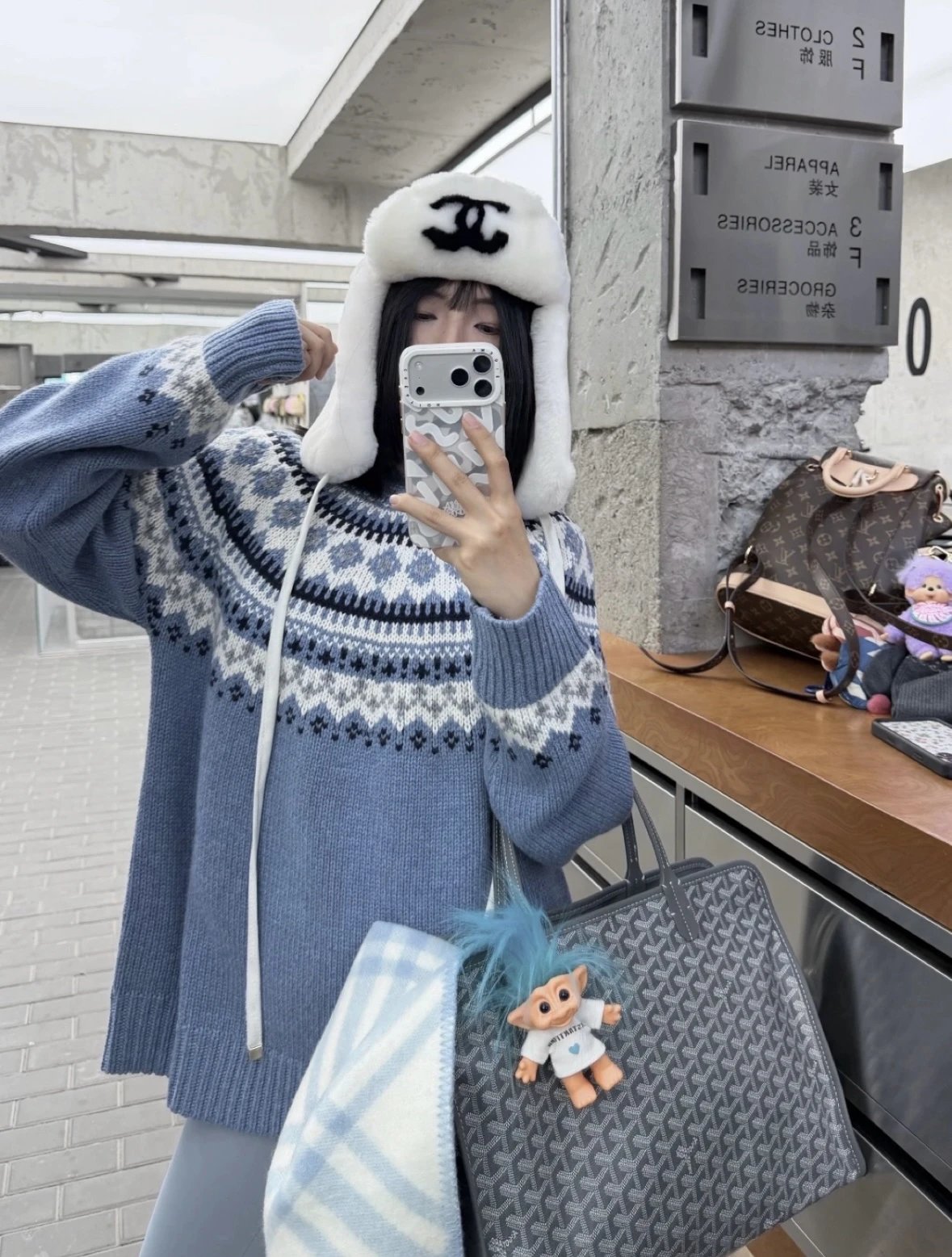 Item ID 8477 GOYARD“ Imported coated canvas ” Presbyopia full of prints - calfskin