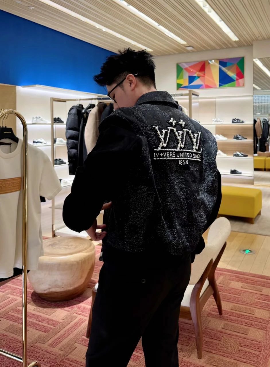 Item ID 8027 Haute Couture SS25 Baseball Jacket _Handmade Beaded_ _Imported Goat su