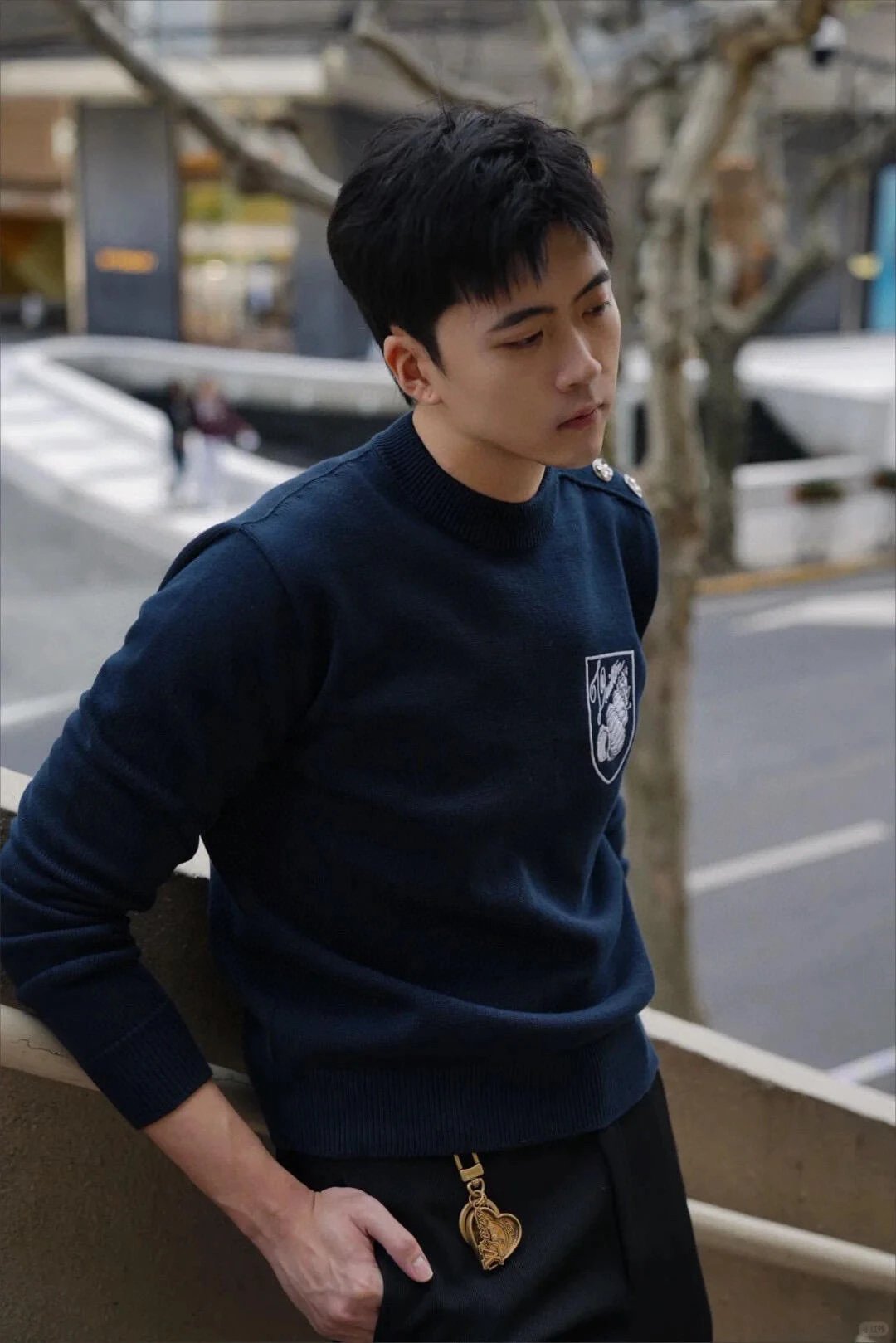 Item ID 8246 Advanced customization - Same style as Wang Jiaer - Navy conch embroid