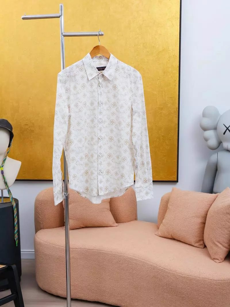 Item ID 8209 Advanced customization -2023ss all over print old flower shirt - gold