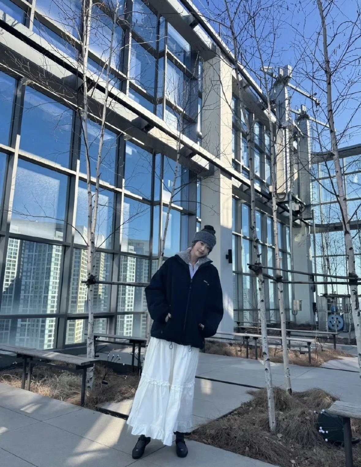 Item ID 8128 M1UM1U Miu Miu _mohair blend fur collar_ FW25 solid color stand up col