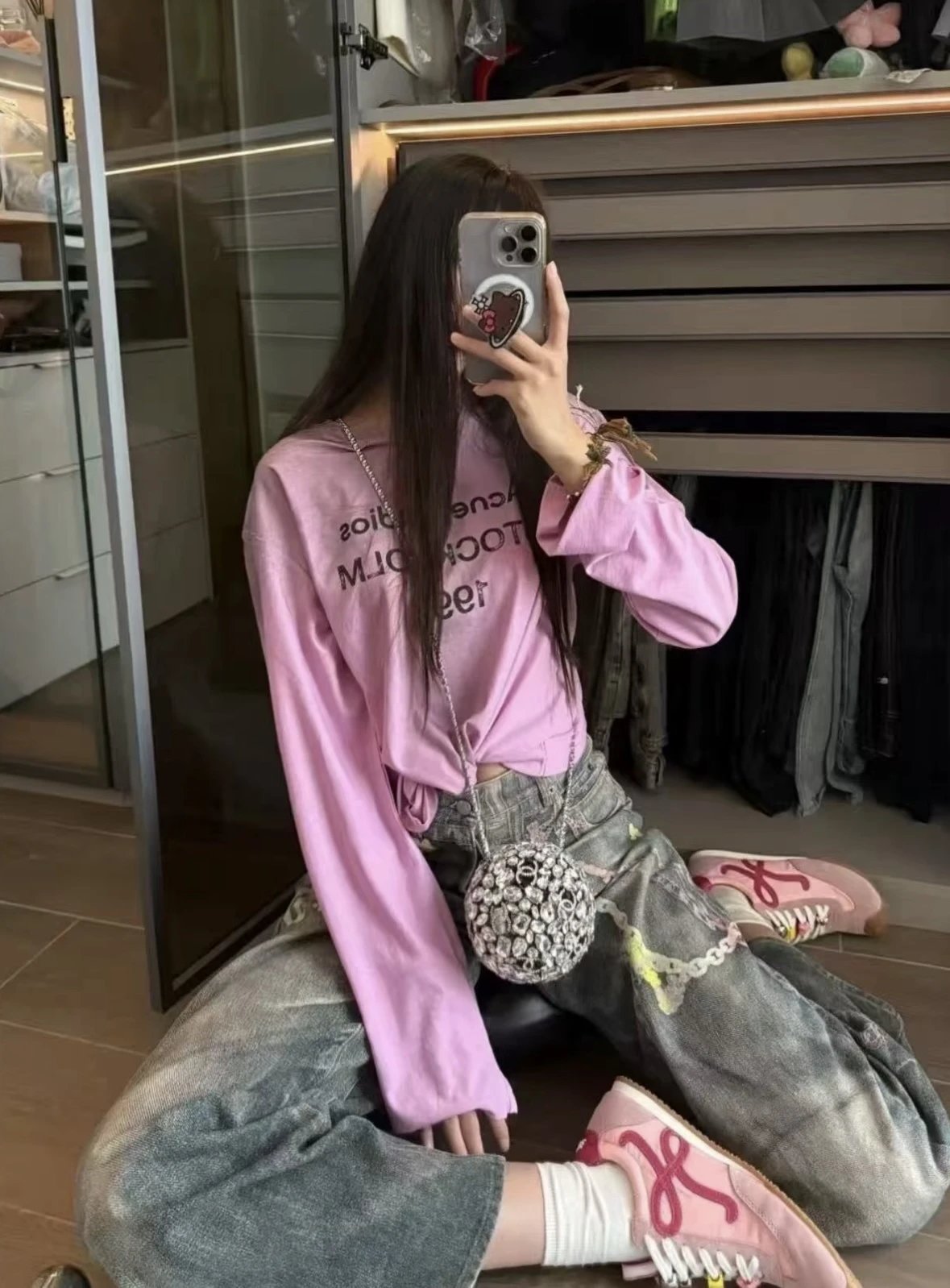 Item ID 8338 Acne-Studios-SS25 candy chain 3D printed jeans -“ full color 3D Conley