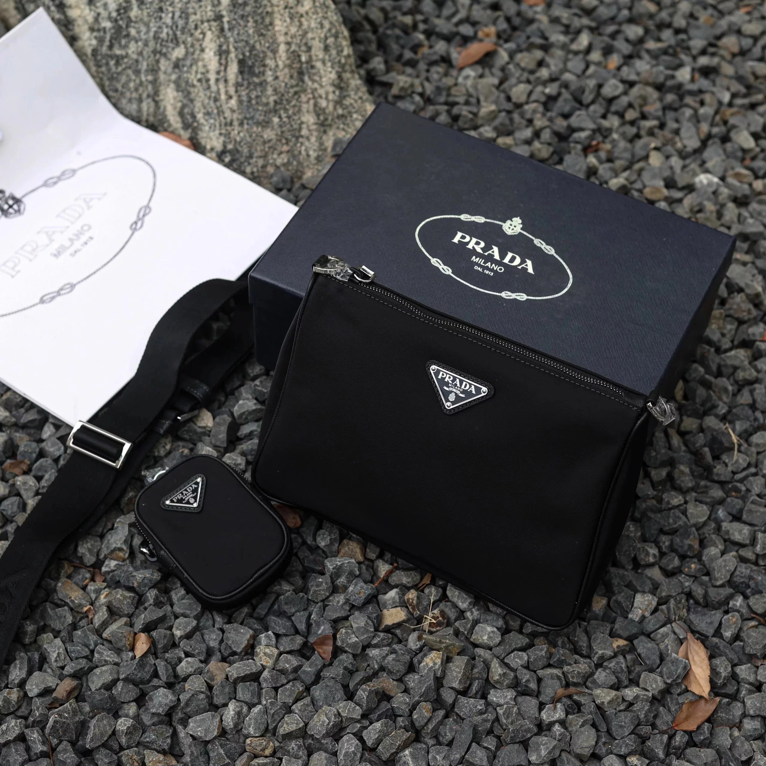 Item ID 8503 Original WG Steel Model Prada - Three in One Shoulder Bag Re Nylon Rec