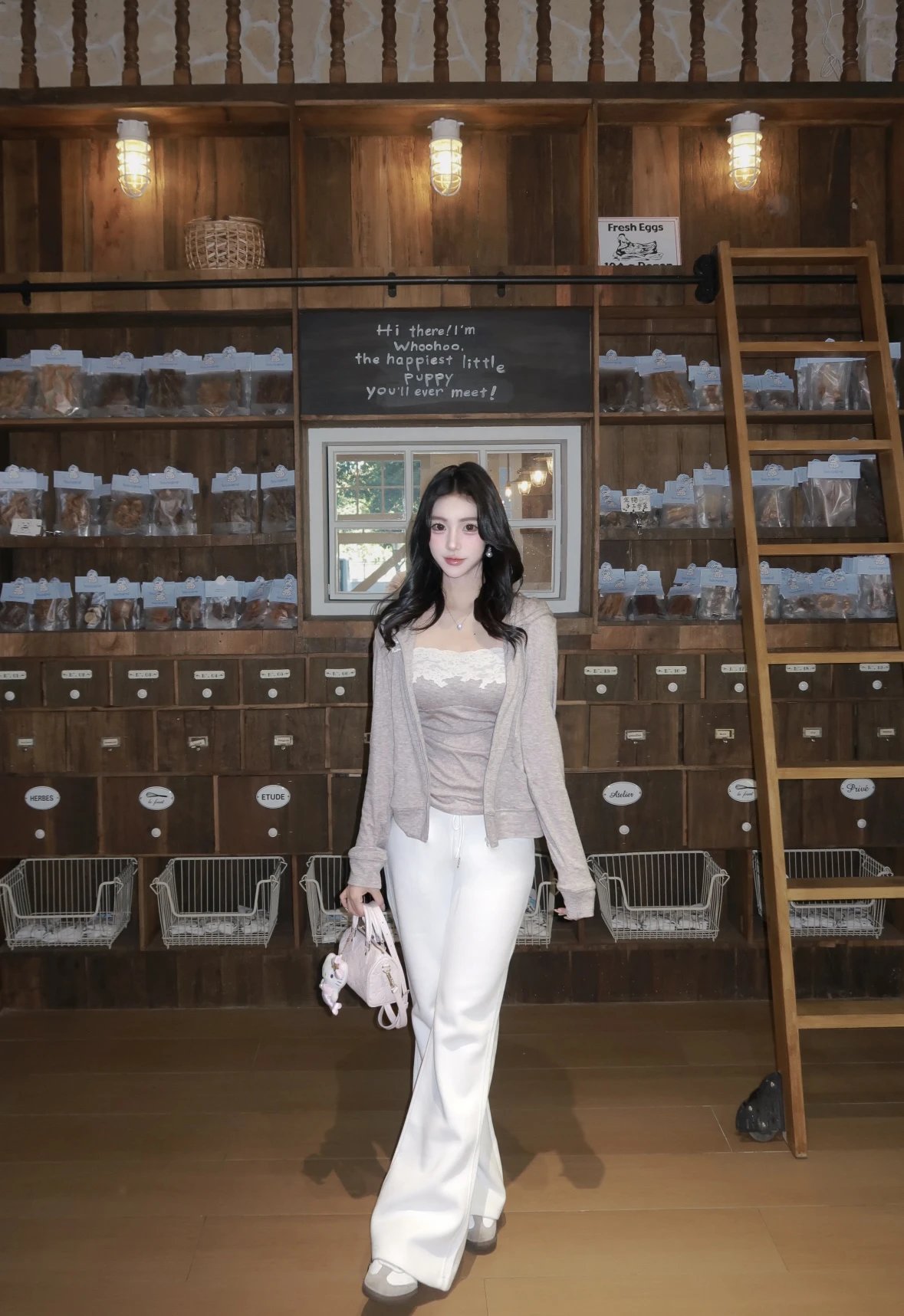 Item ID 8500 NANO-SPEEDY - Brand Old Flower Full Print Cowhide Single Shoulder Hand