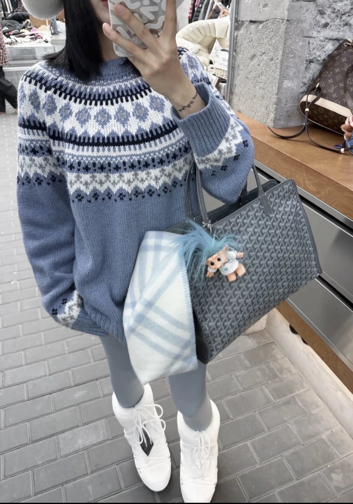 Item ID 8477 GOYARD“ Imported coated canvas ” Presbyopia full of prints - calfskin